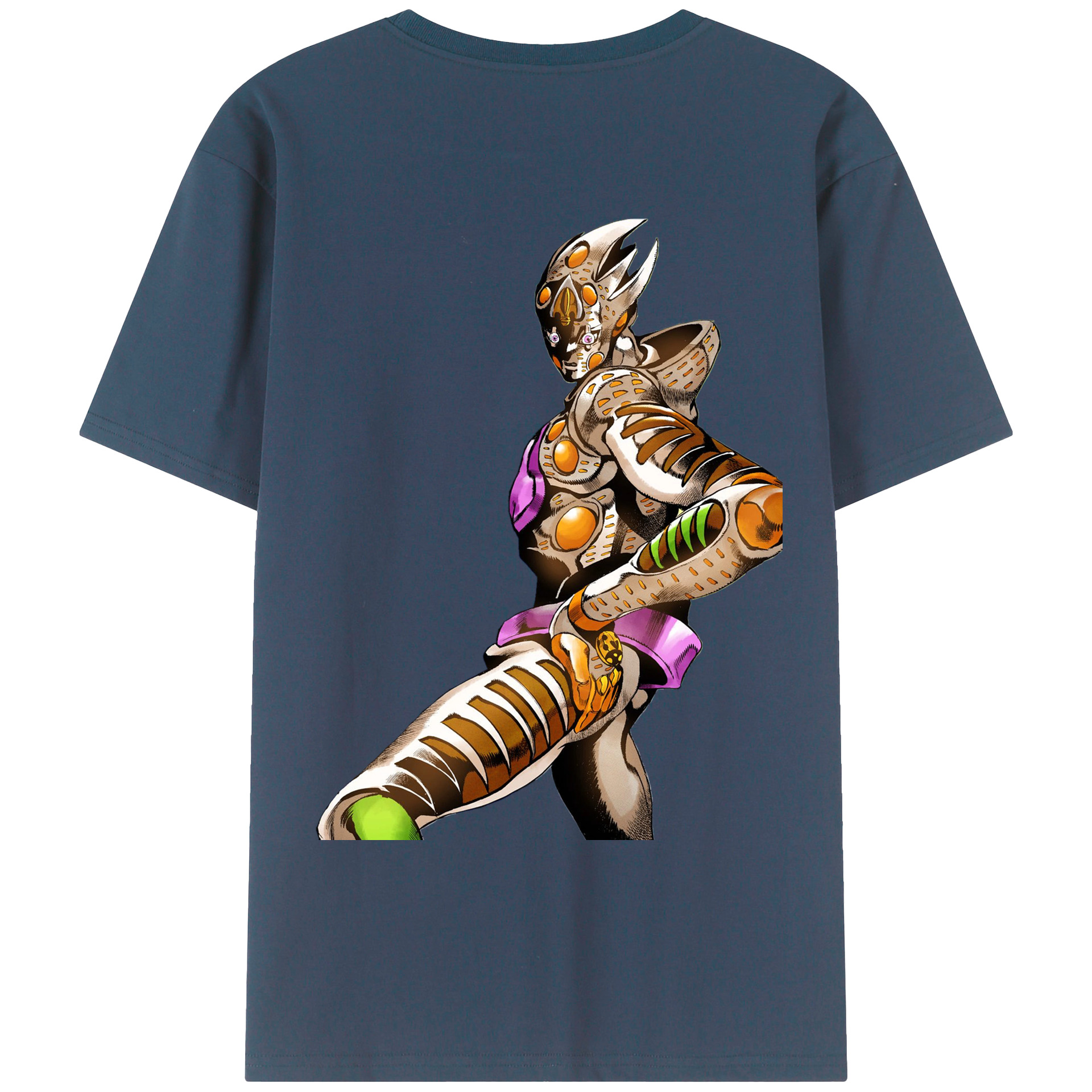 （画像用） ジョジョの奇妙な冒険 ジョルノ?ジョバァーナ JoJo's Bizarre Adventure Giorno Giovanna レディース半袖Tシャツ(バックプリント)