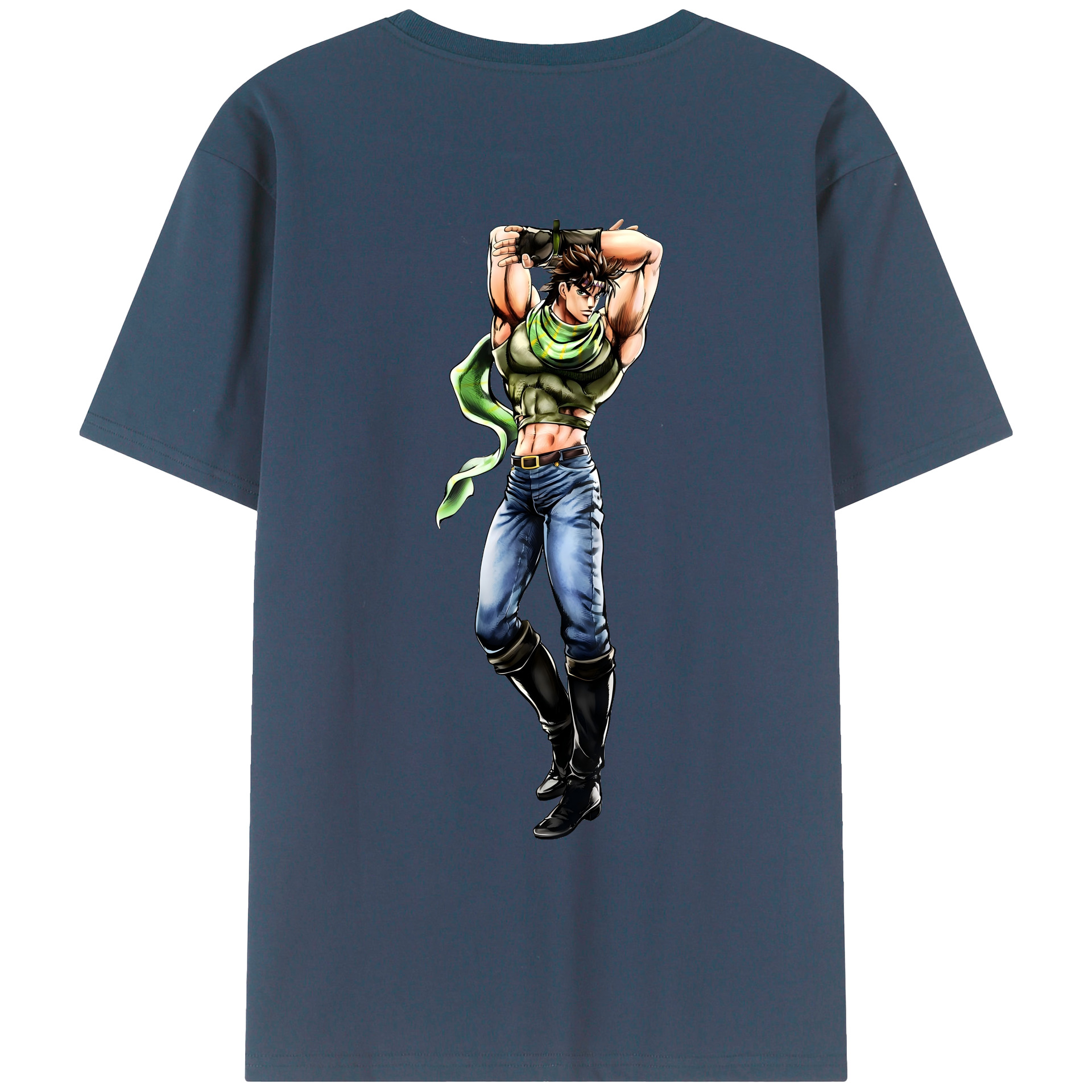 （画像用） ジョジョの奇妙な冒険 ジョセフ?ジョースター JoJo's Bizarre Adventure Joseph Joestar レディース半袖Tシャツ(バックプリント)
