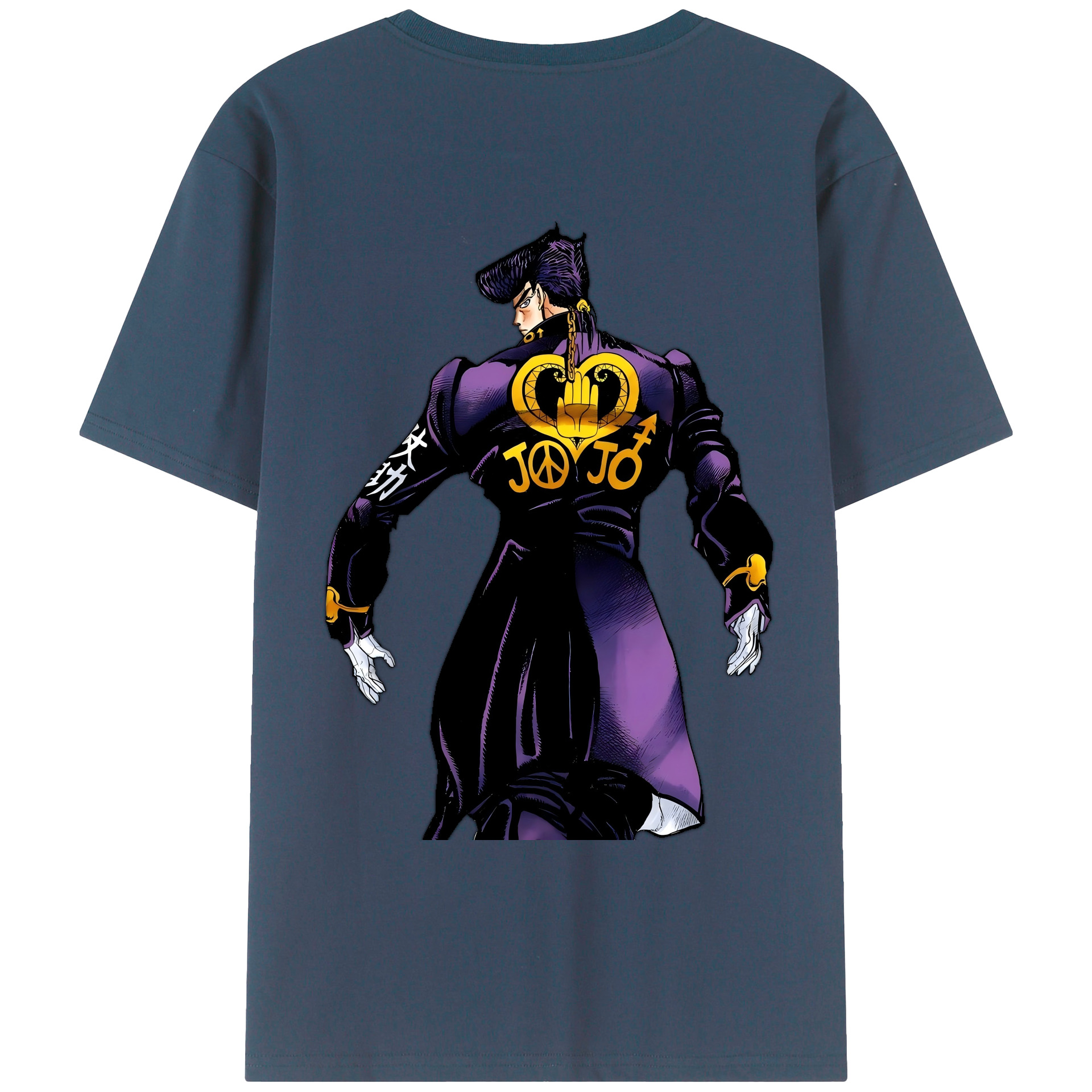 （画像用） ジョジョの奇妙な冒険 ひがしかた じょうすけ JoJo's Bizarre Adventure Higashikata Josuke レディース半袖Tシャツ(バックプリント)