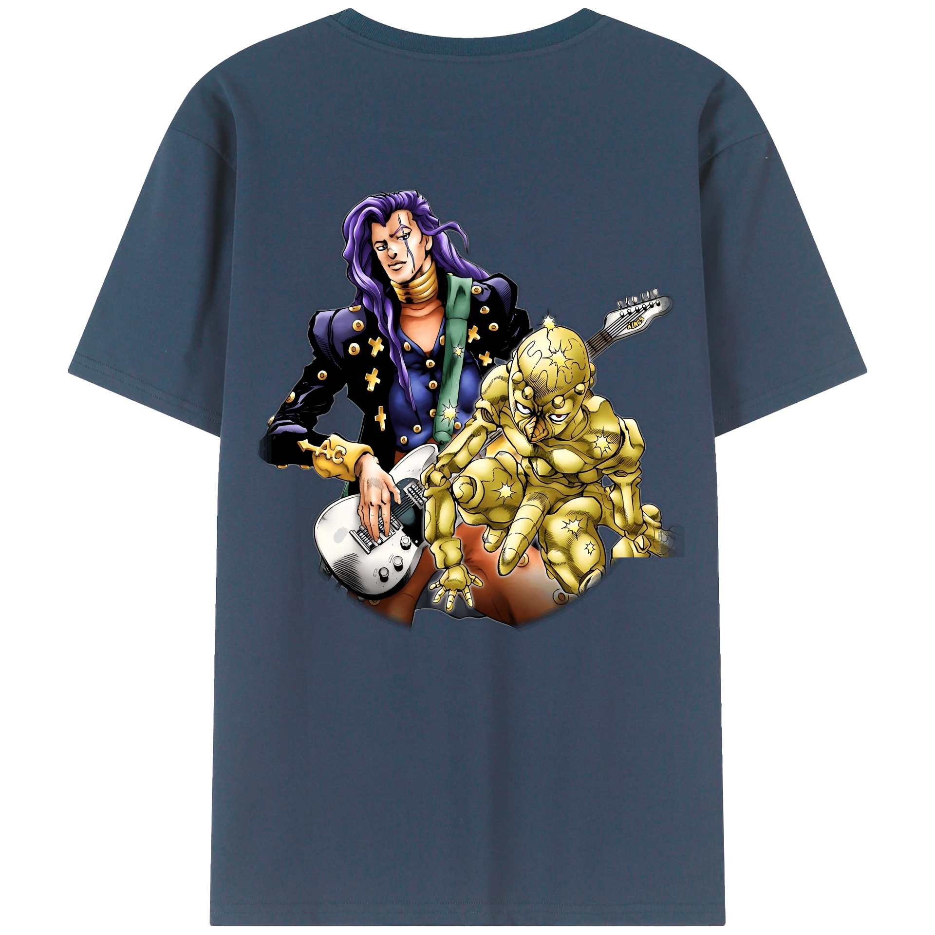 （画像用） ジョジョの奇妙な冒険 おといし あきら JoJo's Bizarre Adventure Akira Otoishi レディース半袖Tシャツ(バックプリント)