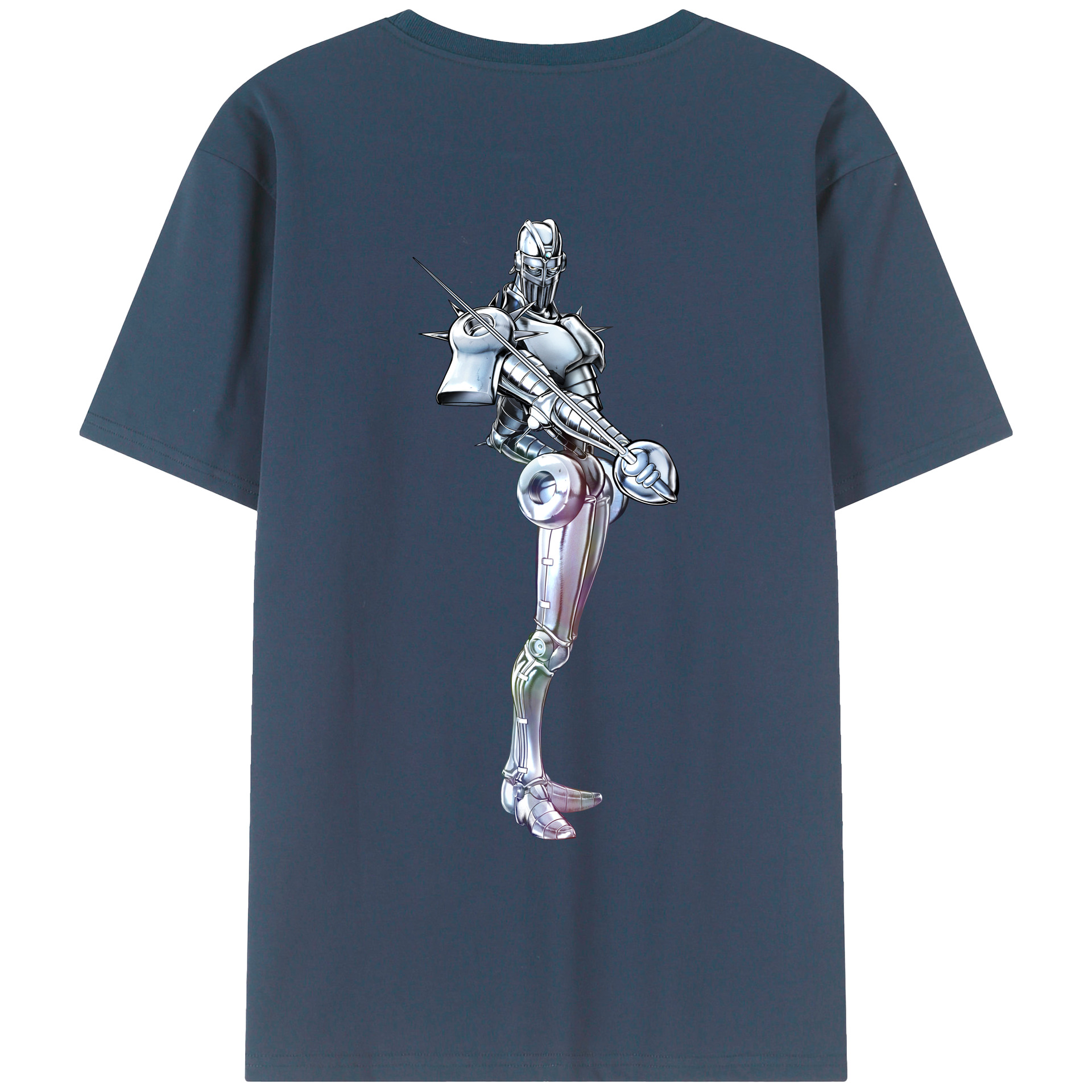 （画像用） ジョジョの奇妙な冒険 ジャン＝ピエール?ポルナレフ JoJo's Bizarre Adventure Jan Pierre Polnareff レディース半袖Tシャツ(バックプリント)