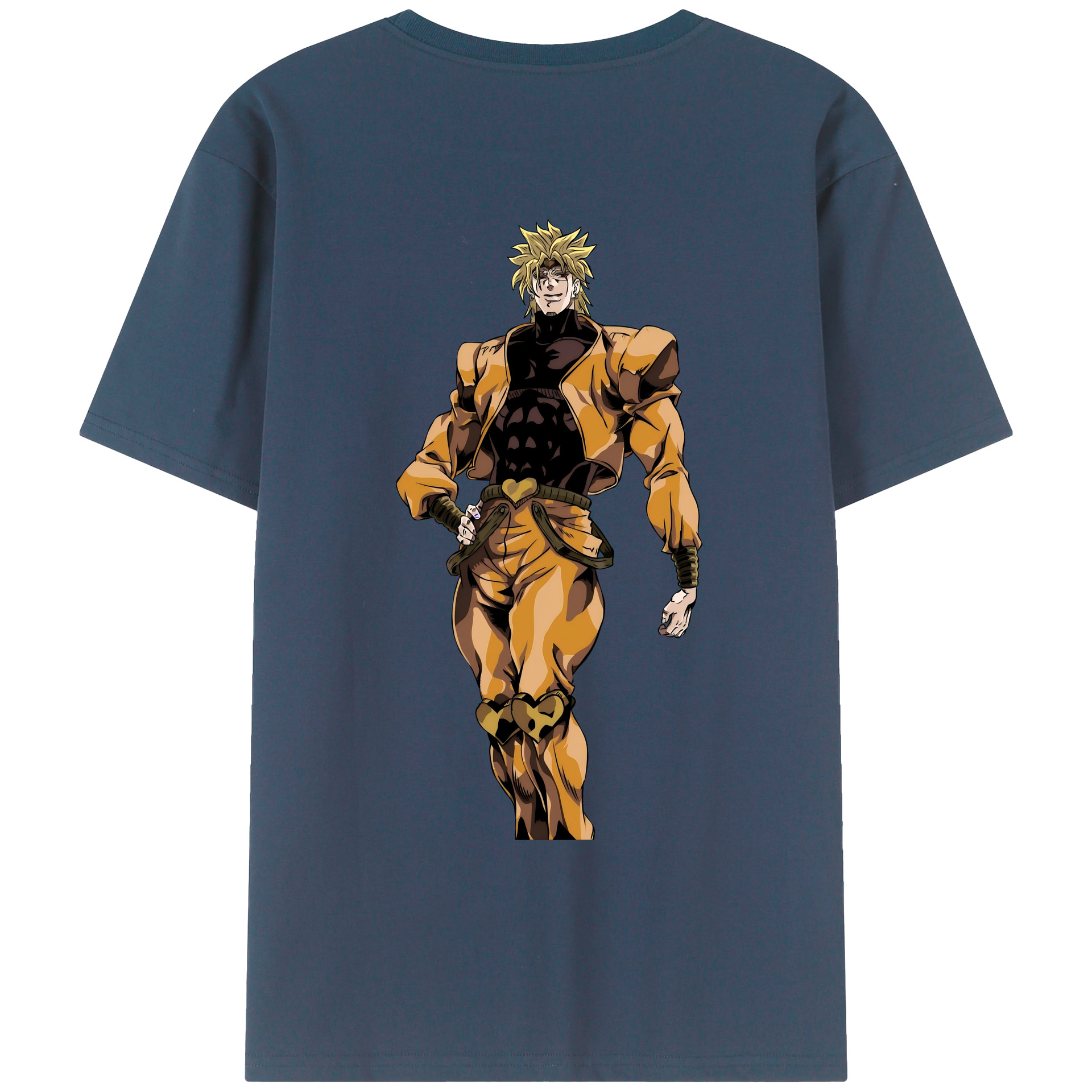 （画像用） ジョジョの奇妙な冒険 ディオ?ブランドー JoJo's Bizarre Adventure Dio Brando レディース半袖Tシャツ(バックプリント)