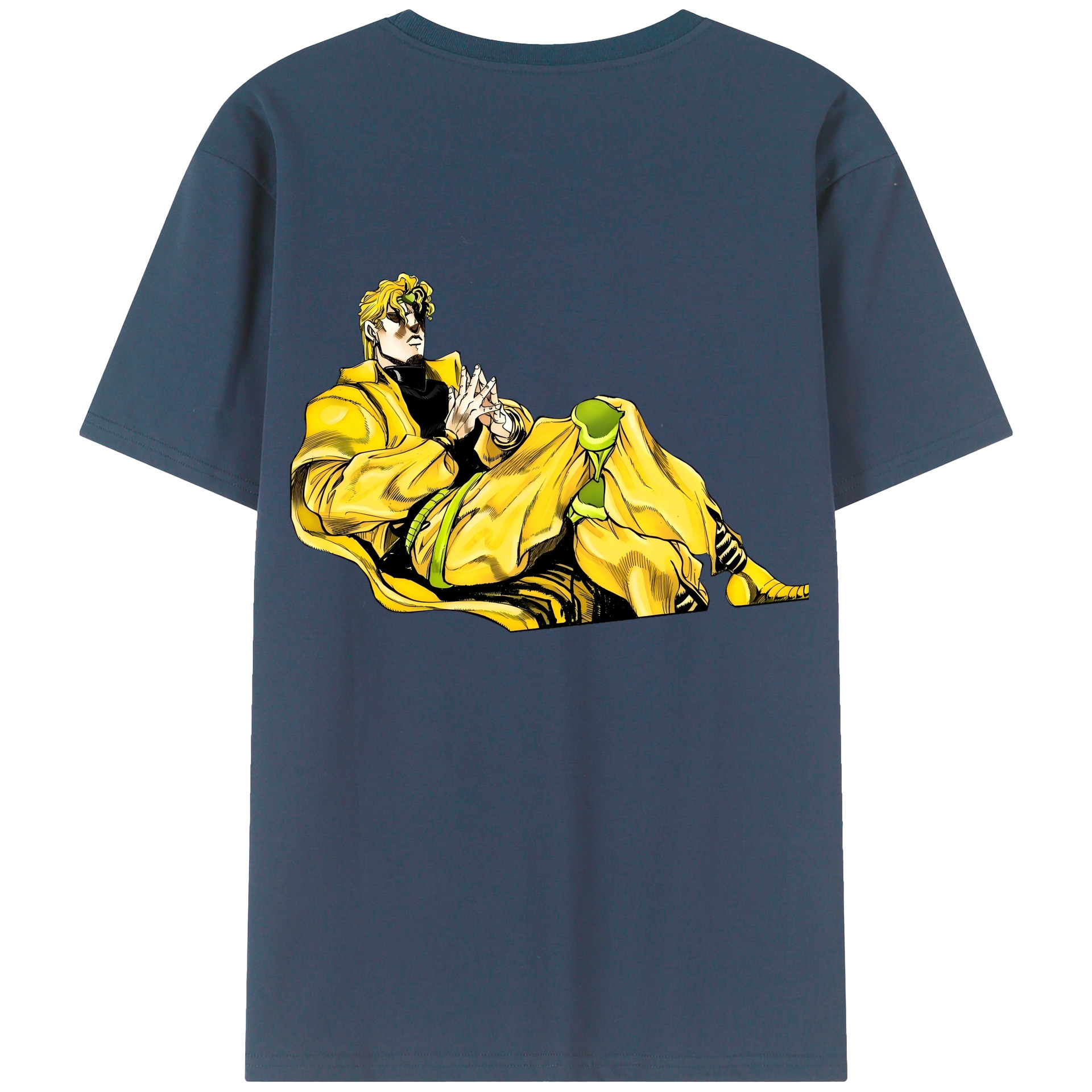 （画像用） ジョジョの奇妙な冒険 ディオ?ブランドー JoJo's Bizarre Adventure Dio Brando レディース半袖Tシャツ(バックプリント)