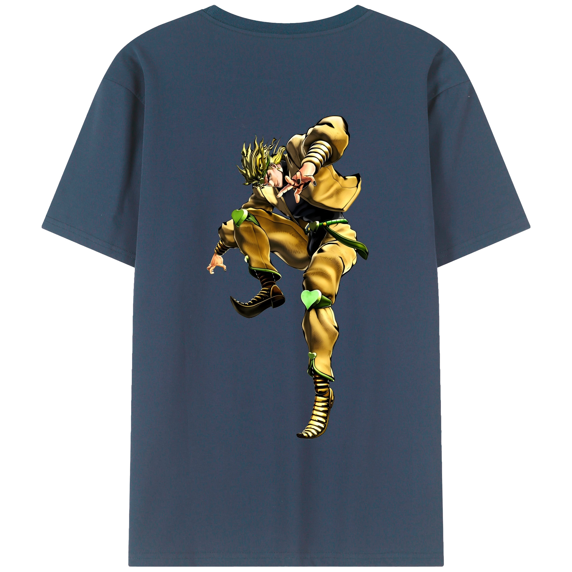 （画像用） ジョジョの奇妙な冒険 ディオ?ブランドー JoJo's Bizarre Adventure Dio Brando レディース半袖Tシャツ(バックプリント)