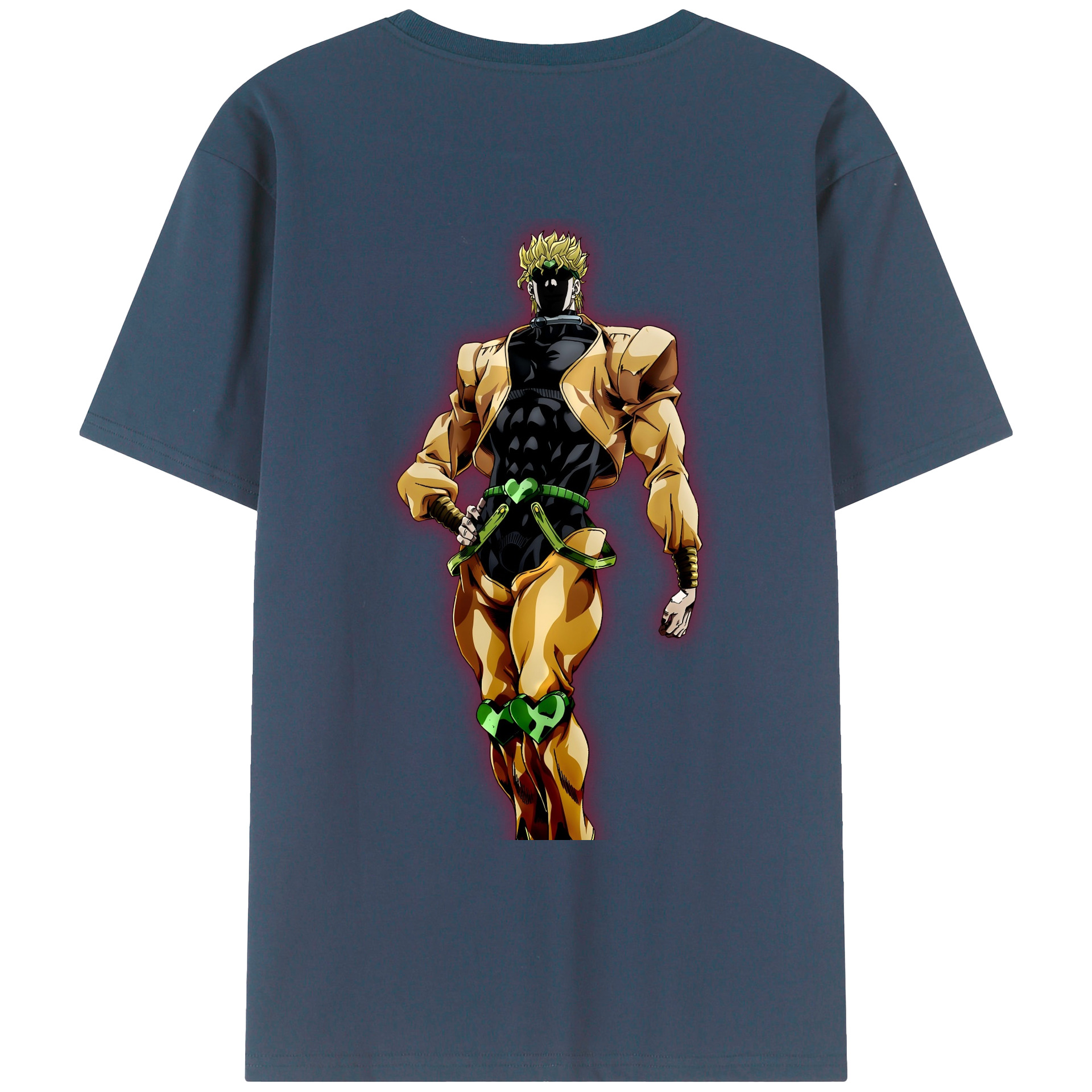 （画像用） ジョジョの奇妙な冒険 ディオ?ブランドー JoJo's Bizarre Adventure Dio Brando レディース半袖Tシャツ(バックプリント)