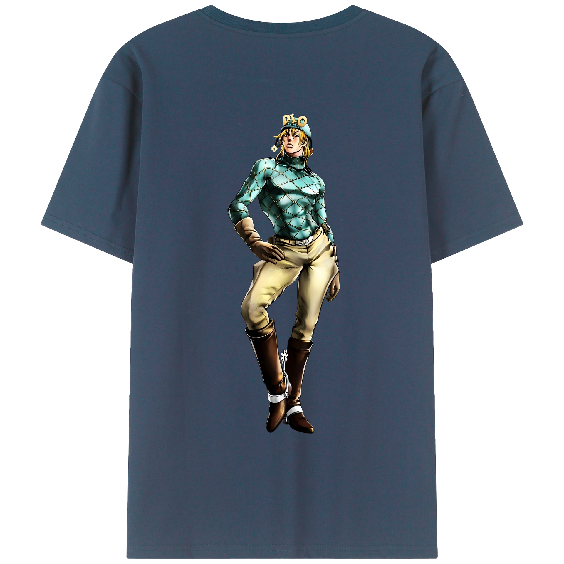 （画像用） ジョジョの奇妙な冒険 ディオ?ブランドー JoJo's Bizarre Adventure Dio Brando レディース半袖Tシャツ(バックプリント)
