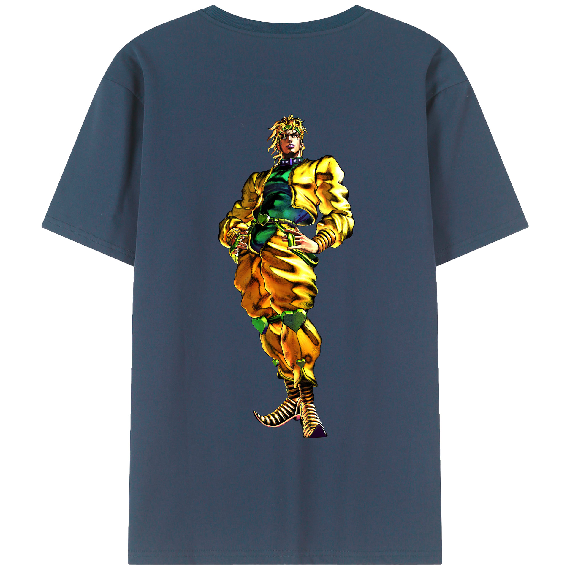 （画像用） ジョジョの奇妙な冒険 ディオ?ブランドー JoJo's Bizarre Adventure Dio Brando レディース半袖Tシャツ(バックプリント)