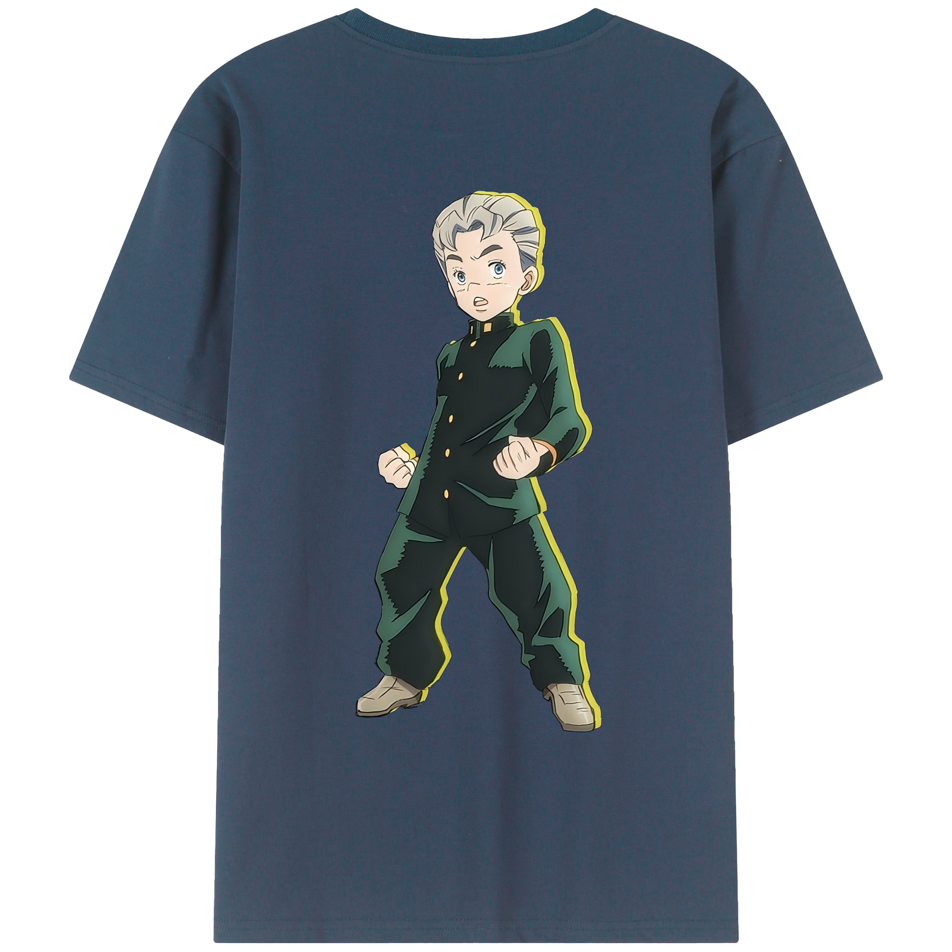 （画像用） ジョジョの奇妙な冒険 広瀨康一 JoJo's Bizarre Adventure Hirose Koichi レディース半袖Tシャツ(バックプリント)