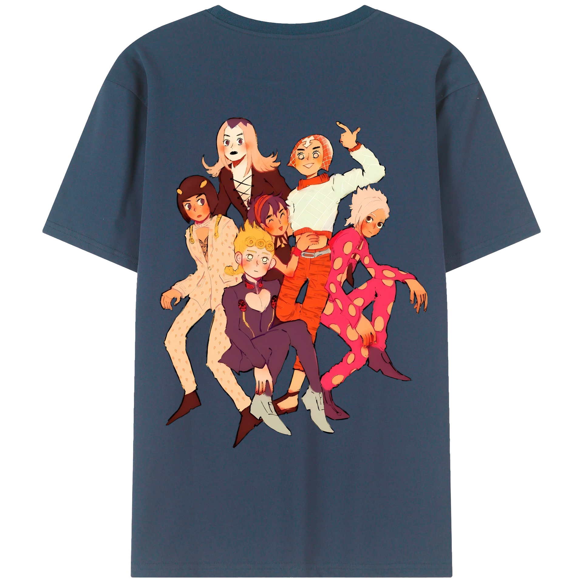 （画像用） ジョジョの奇妙な冒険 JoJo's Bizarre Adventure レディース半袖Tシャツ(バックプリント)
