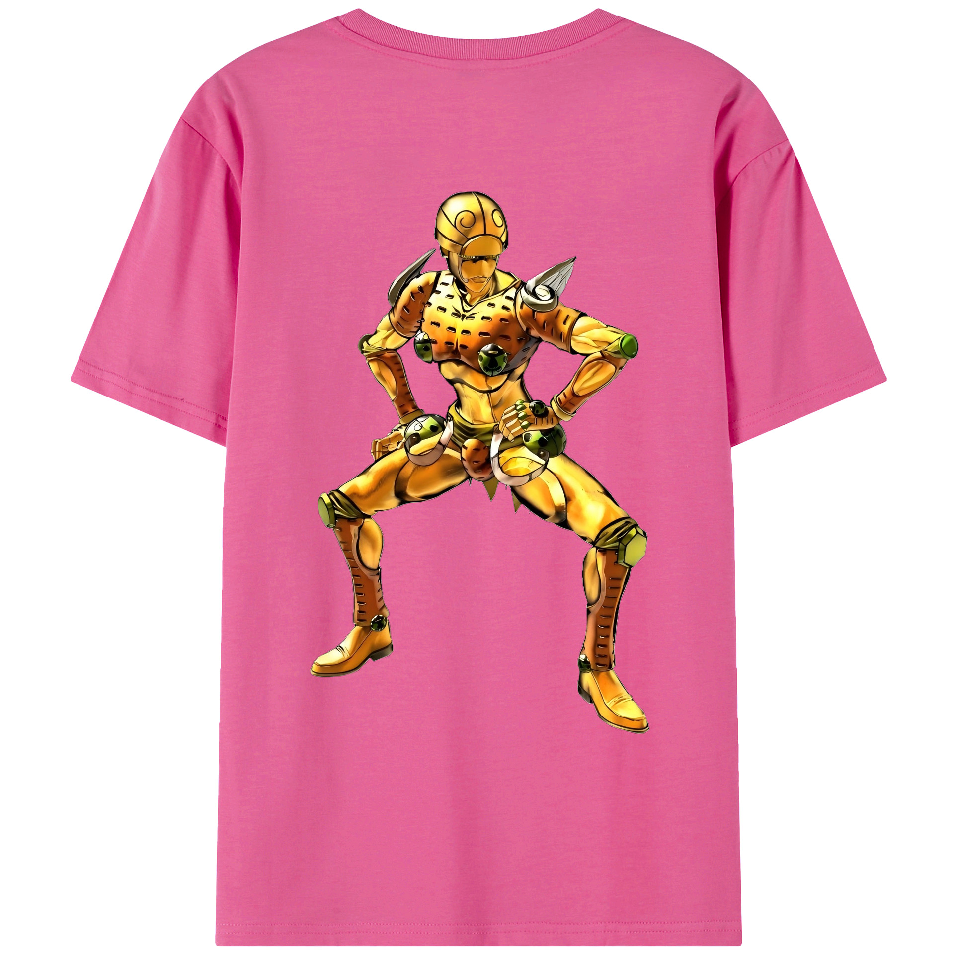 （画像用） ジョジョの奇妙な冒険 ジョルノ?ジョバァーナ JoJo's Bizarre Adventure Giorno Giovanna レディース半袖Tシャツ(バックプリント)