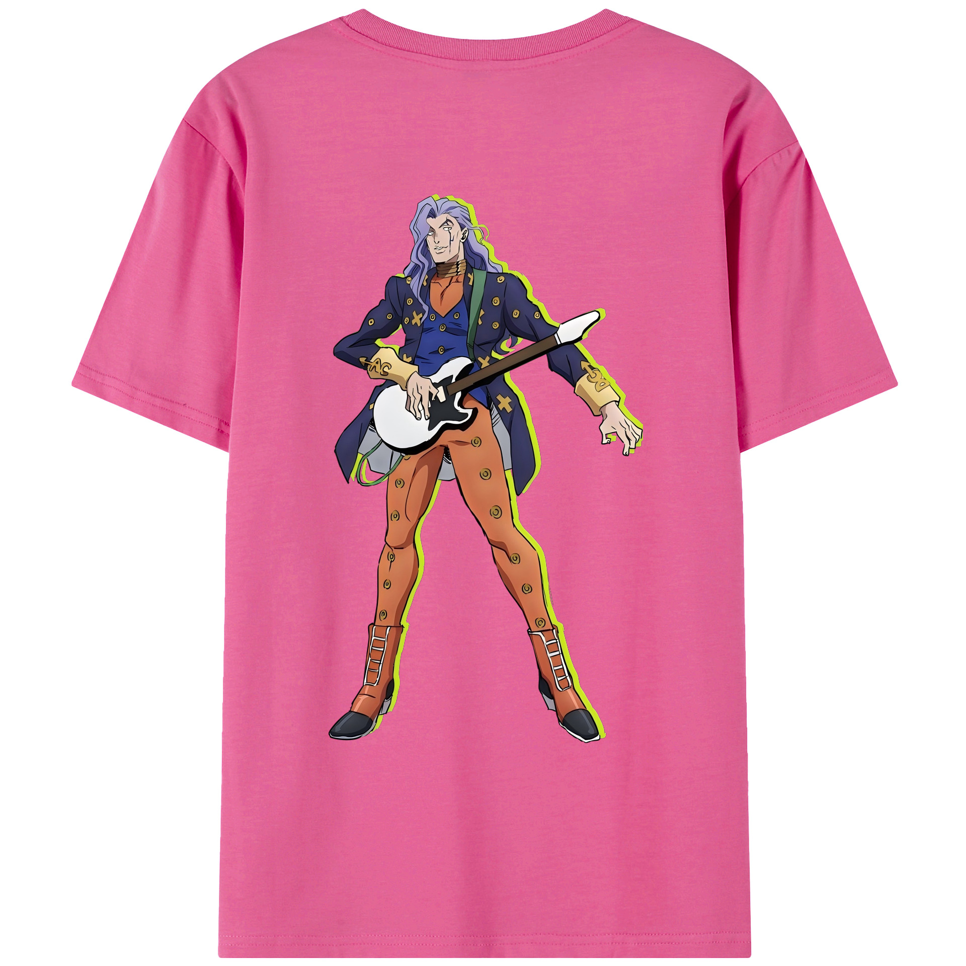 （画像用） ジョジョの奇妙な冒険 おといし あきら JoJo's Bizarre Adventure Akira Otoishi レディース半袖Tシャツ(バックプリント)