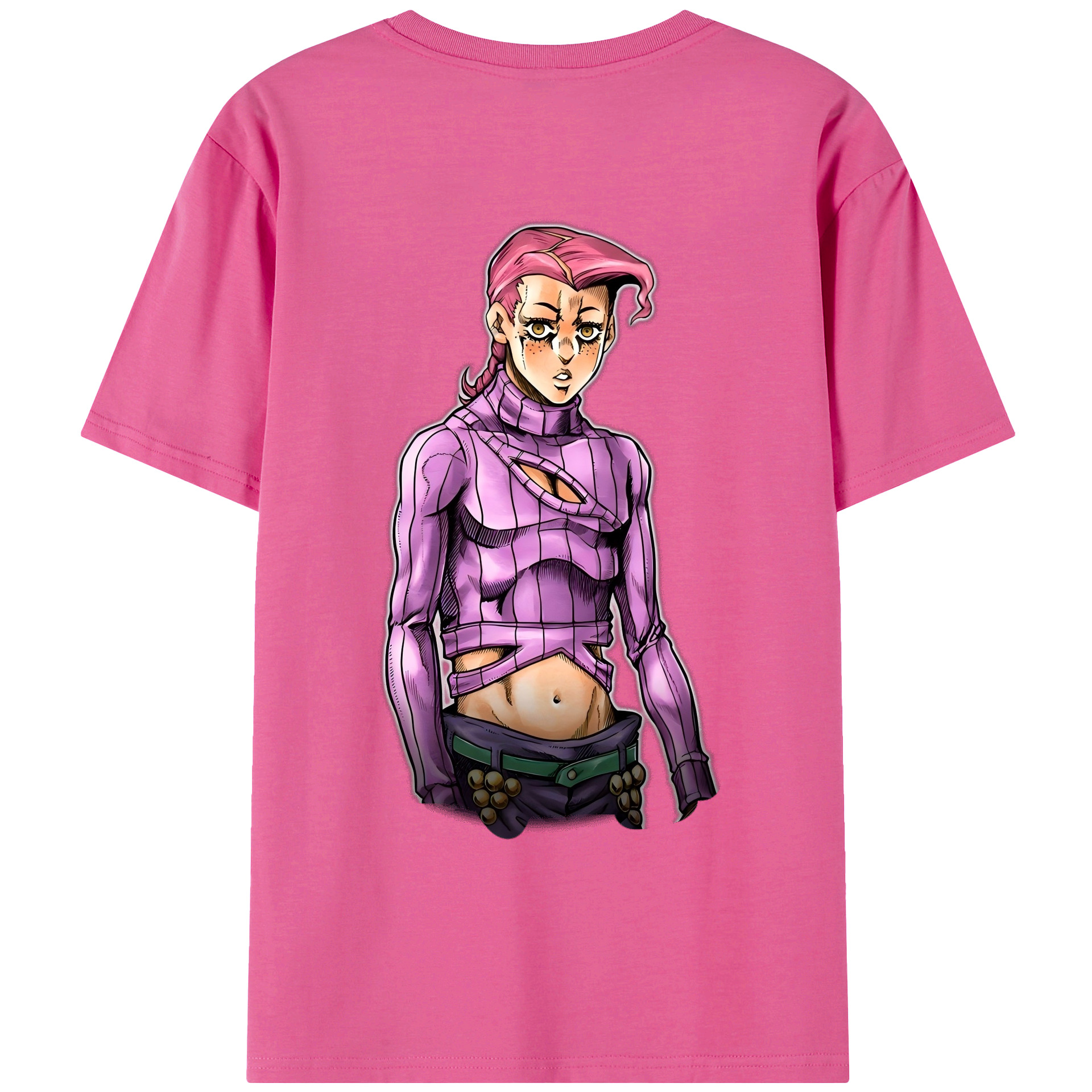 （画像用） ジョジョの奇妙な冒険 ビネガー?ドッピオ JoJo's Bizarre Adventure Vinegar Doppio レディース半袖Tシャツ(バックプリント)