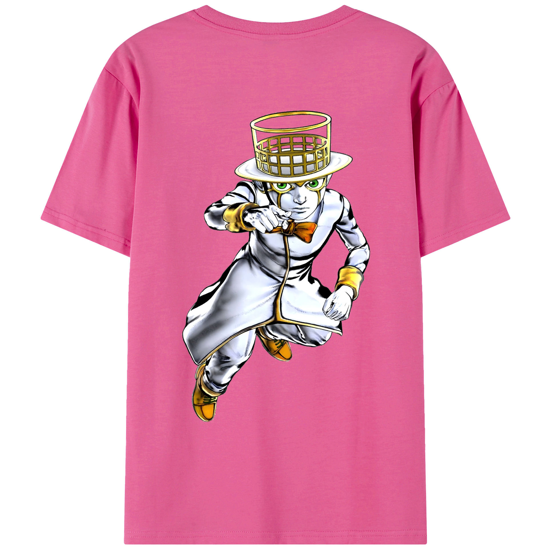 （画像用） ジョジョの奇妙な冒険 岸辺 露伴（きしべ ろはん） JoJo's Bizarre Adventure Rohan Kishibe レディース半袖Tシャツ(バックプリント)