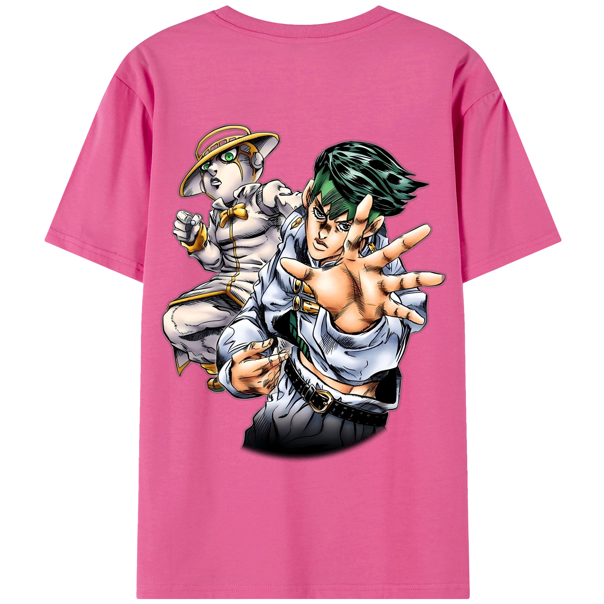 （画像用） ジョジョの奇妙な冒険 岸辺 露伴（きしべ ろはん） JoJo's Bizarre Adventure Rohan Kishibe レディース半袖Tシャツ(バックプリント)