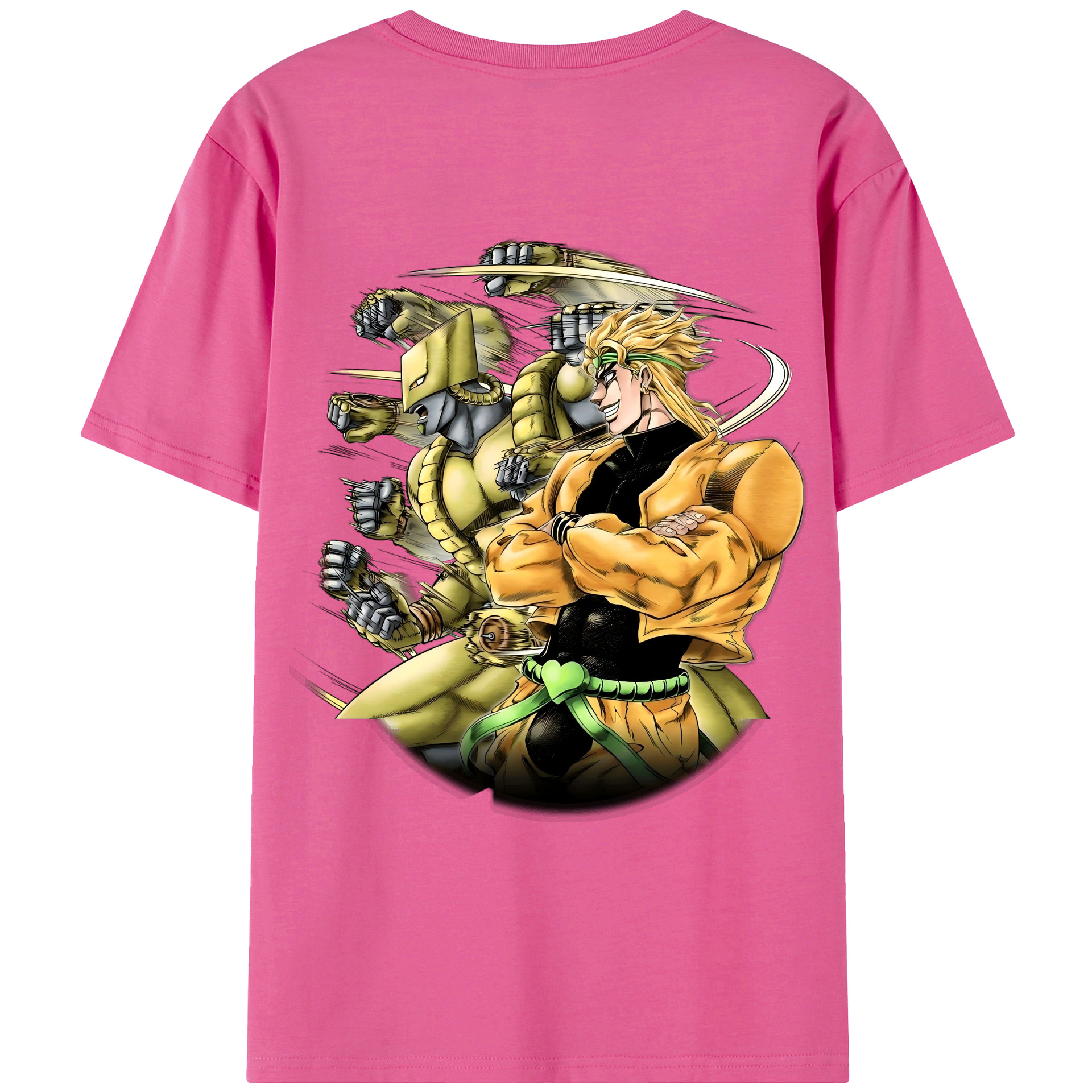 （画像用） ジョジョの奇妙な冒険 ディオ?ブランドー JoJo's Bizarre Adventure Dio Brando レディース半袖Tシャツ(バックプリント)