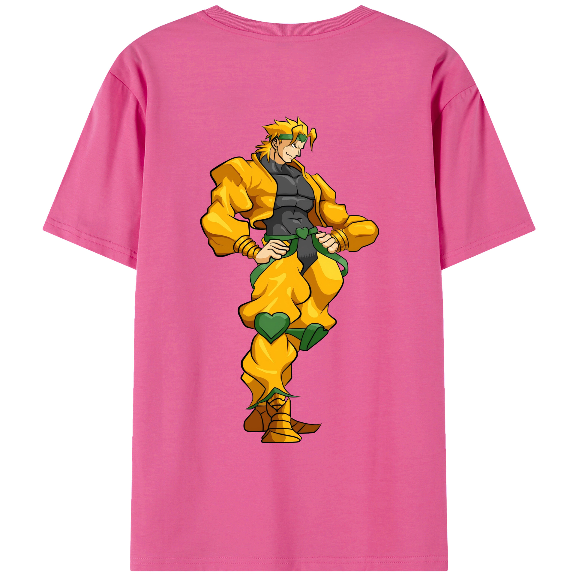 （画像用） ジョジョの奇妙な冒険 ディオ?ブランドー JoJo's Bizarre Adventure Dio Brando レディース半袖Tシャツ(バックプリント)