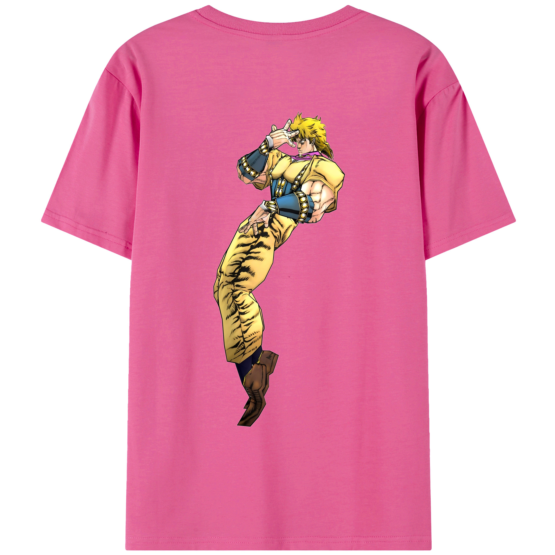 （画像用） ジョジョの奇妙な冒険 ディオ?ブランドー JoJo's Bizarre Adventure Dio Brando レディース半袖Tシャツ(バックプリント)