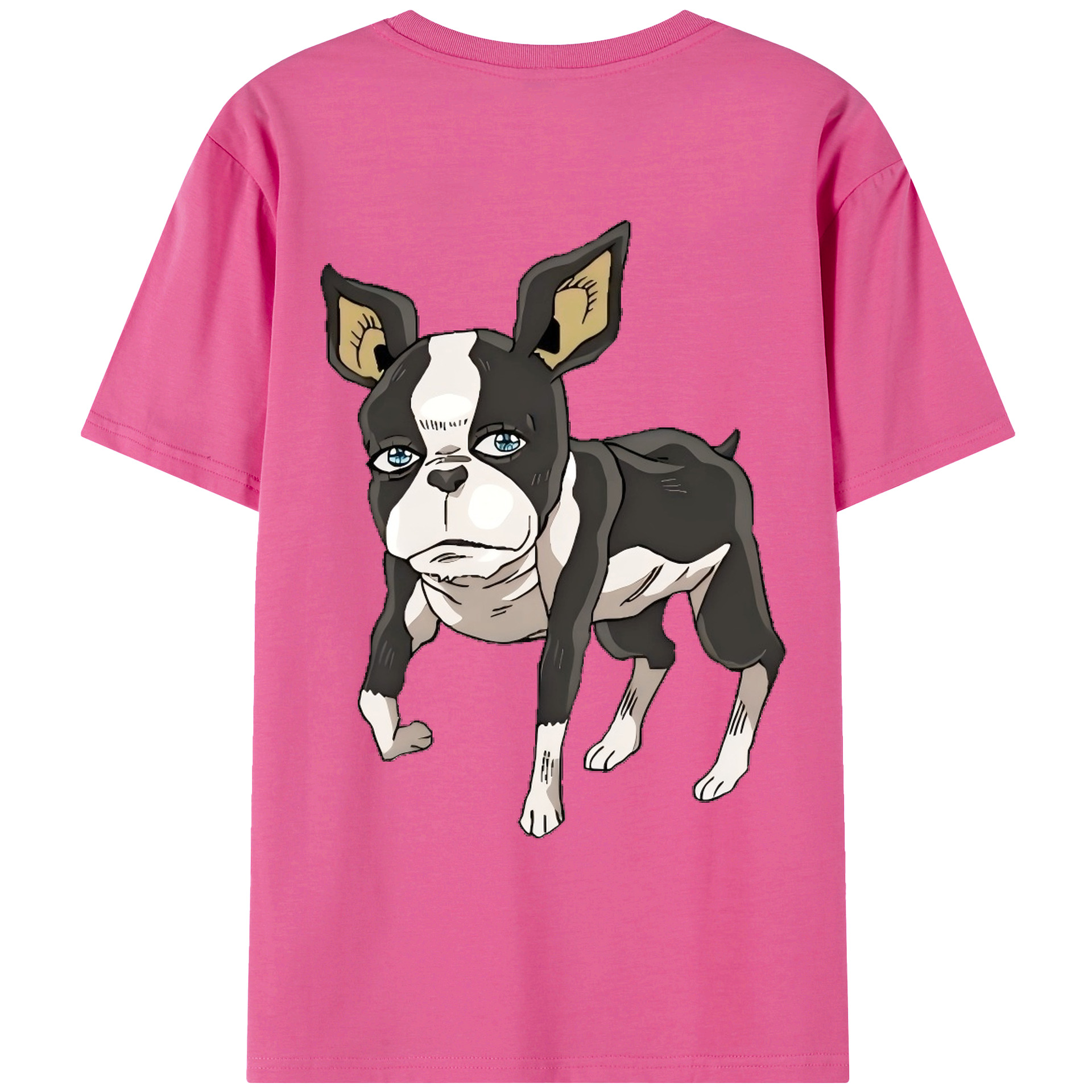 （画像用） ジョジョの奇妙な冒険 イギー JoJo's Bizarre Adventure Iggy レディース半袖Tシャツ(バックプリント)
