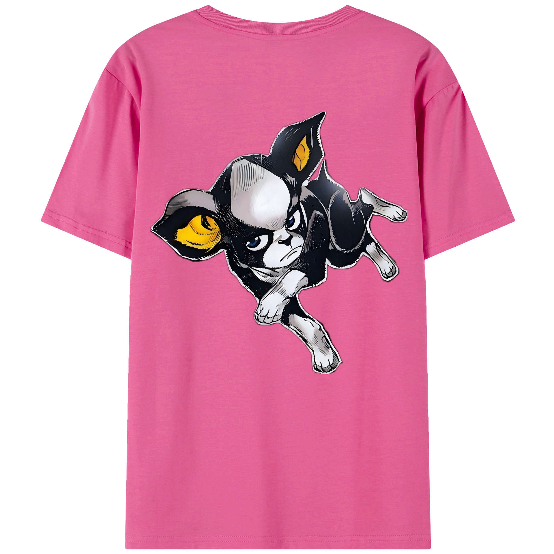 （画像用） ジョジョの奇妙な冒険 イギー JoJo's Bizarre Adventure Iggy レディース半袖Tシャツ(バックプリント)