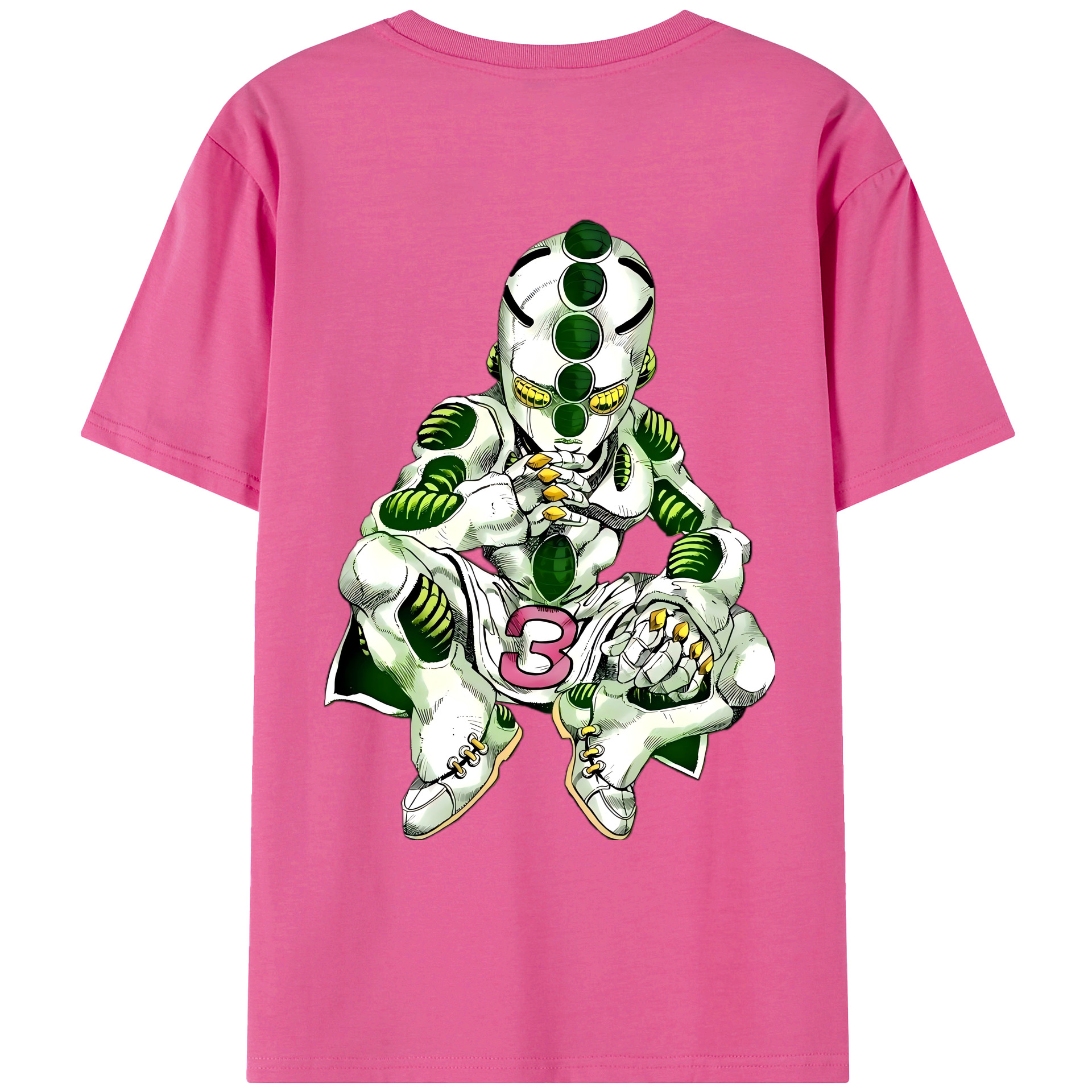（画像用） ジョジョの奇妙な冒険 広瀨康一 JoJo's Bizarre Adventure Hirose Koichi レディース半袖Tシャツ(バックプリント)