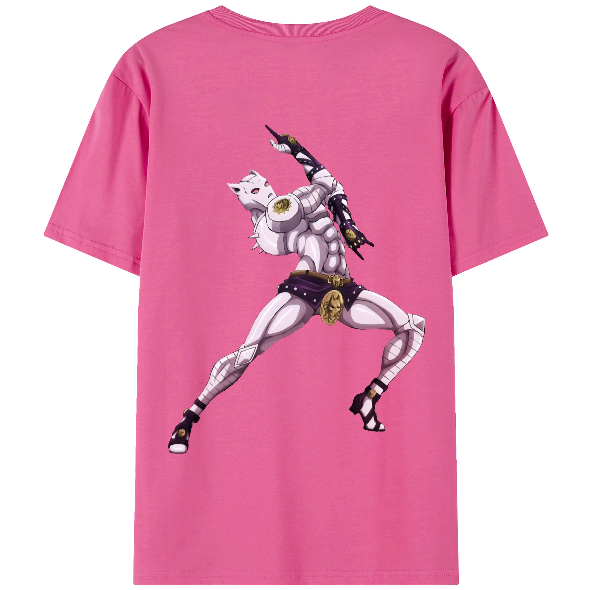 （画像用） ジョジョの奇妙な冒険 きら よしかげ JoJo's Bizarre Adventure Kira Yoshikage レディース半袖Tシャツ(バックプリント)