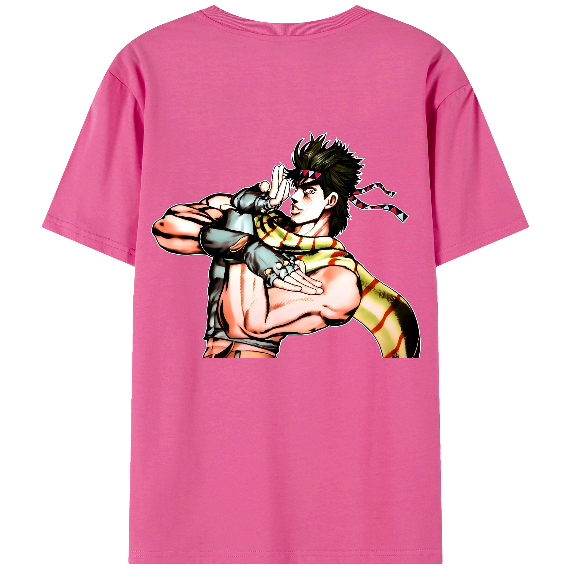 （画像用） ジョジョの奇妙な冒険 ジョセフ?ジョースター JoJo's Bizarre Adventure Joseph Joestar レディース半袖Tシャツ(バックプリント)