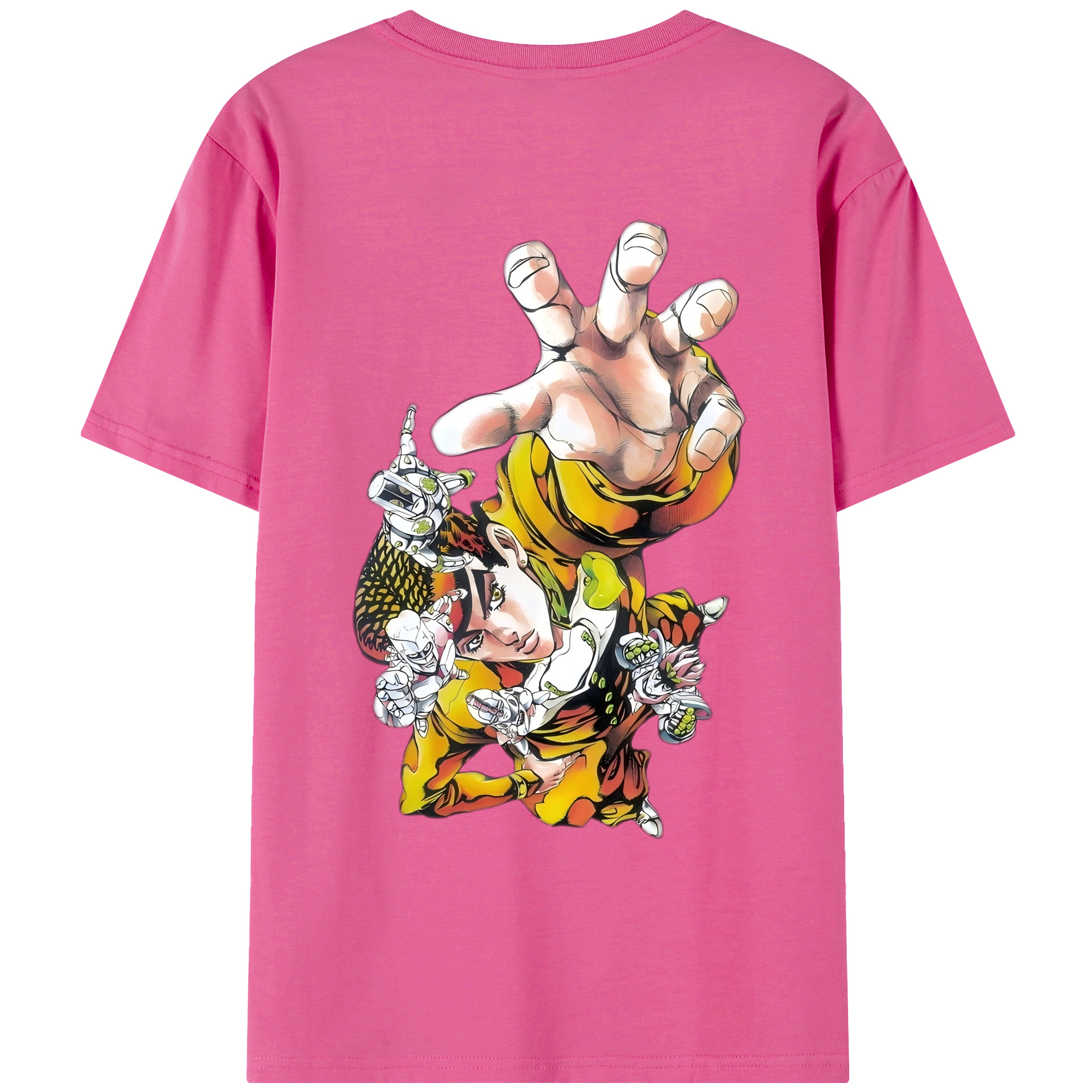（画像用） ジョジョの奇妙な冒険 ひがしかた じょうすけ JoJo's Bizarre Adventure Higashikata Josuke レディース半袖Tシャツ(バックプリント)