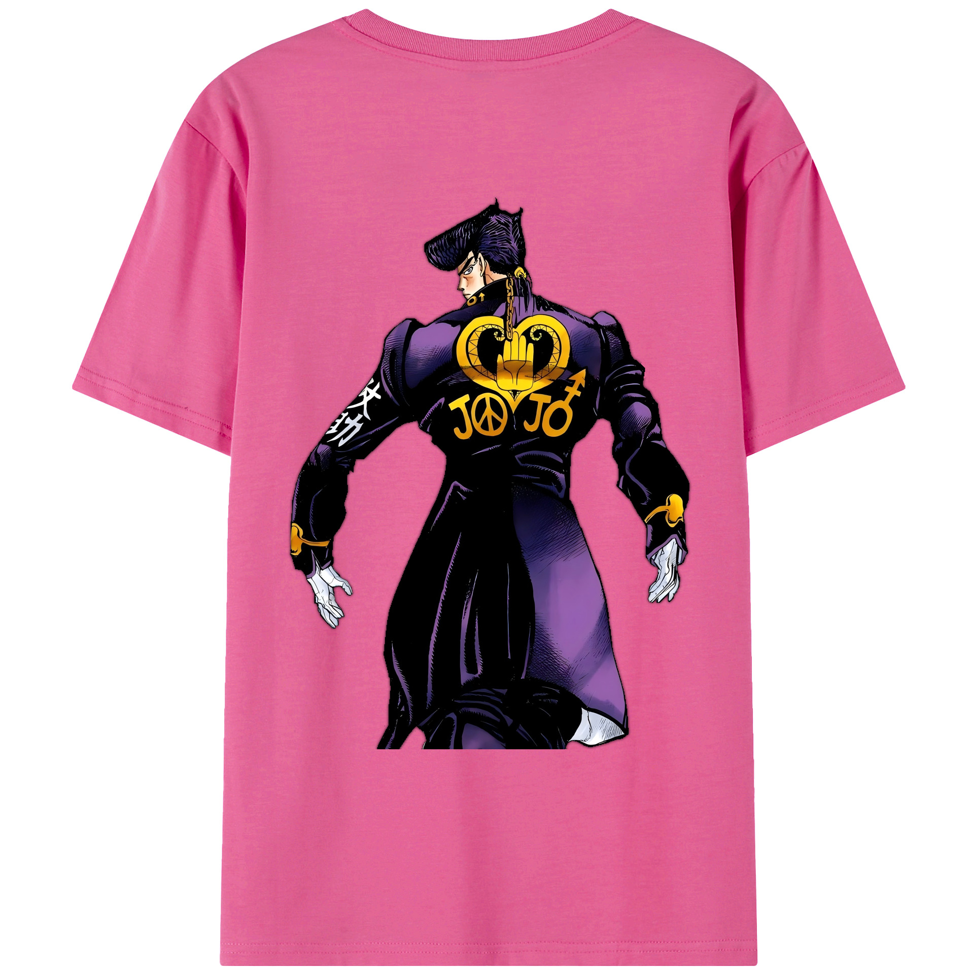 （画像用） ジョジョの奇妙な冒険 ひがしかた じょうすけ JoJo's Bizarre Adventure Higashikata Josuke レディース半袖Tシャツ(バックプリント)