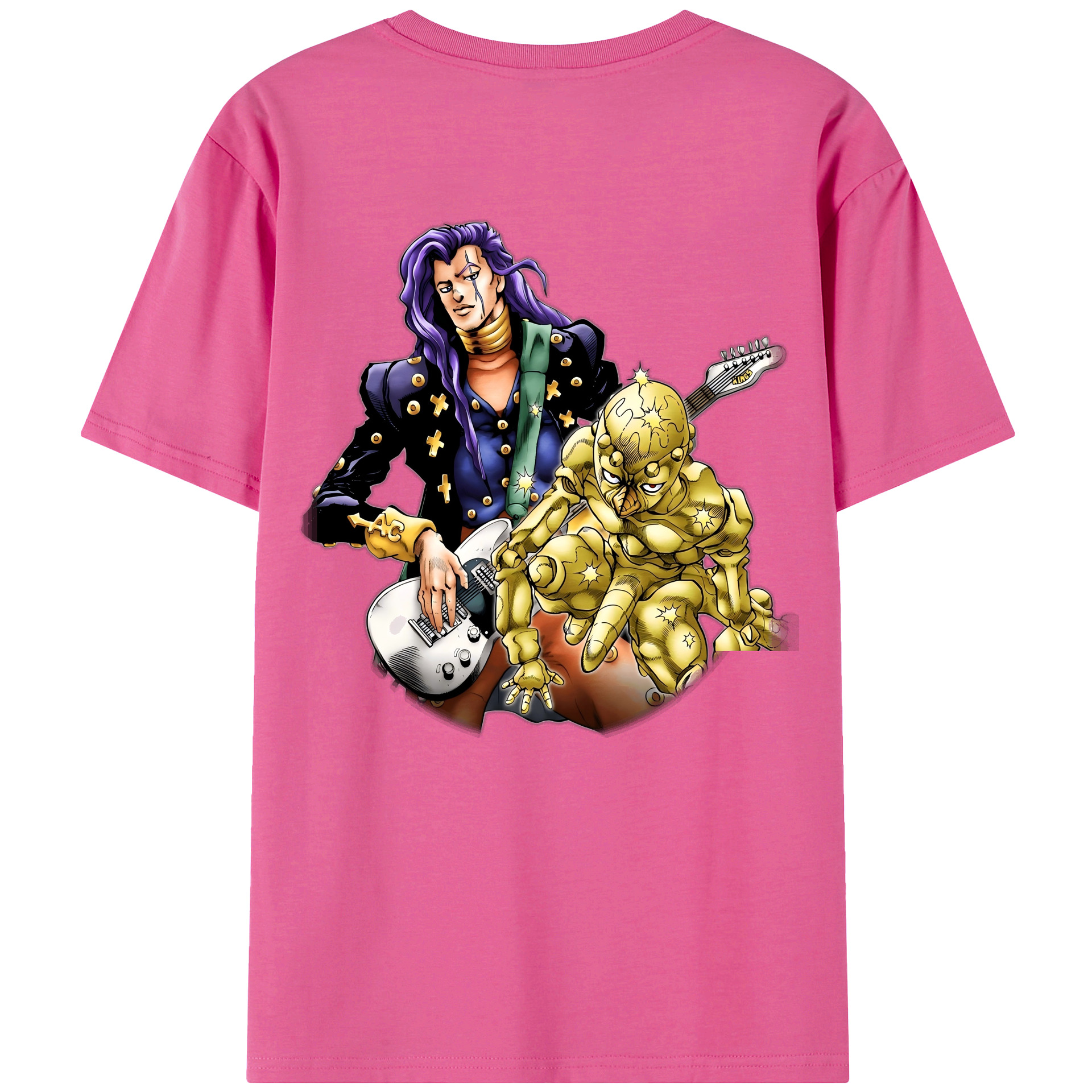 （画像用） ジョジョの奇妙な冒険 おといし あきら JoJo's Bizarre Adventure Akira Otoishi レディース半袖Tシャツ(バックプリント)