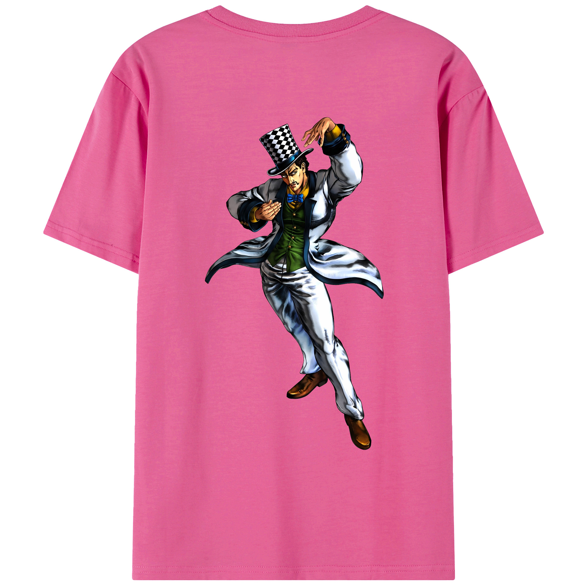 （画像用） ジョジョの奇妙な冒険 ウィル?アントニオ?ツェペリ JoJo's Bizarre Adventure Will Anthonio Zeppeli レディース半袖Tシャツ(バックプリント)