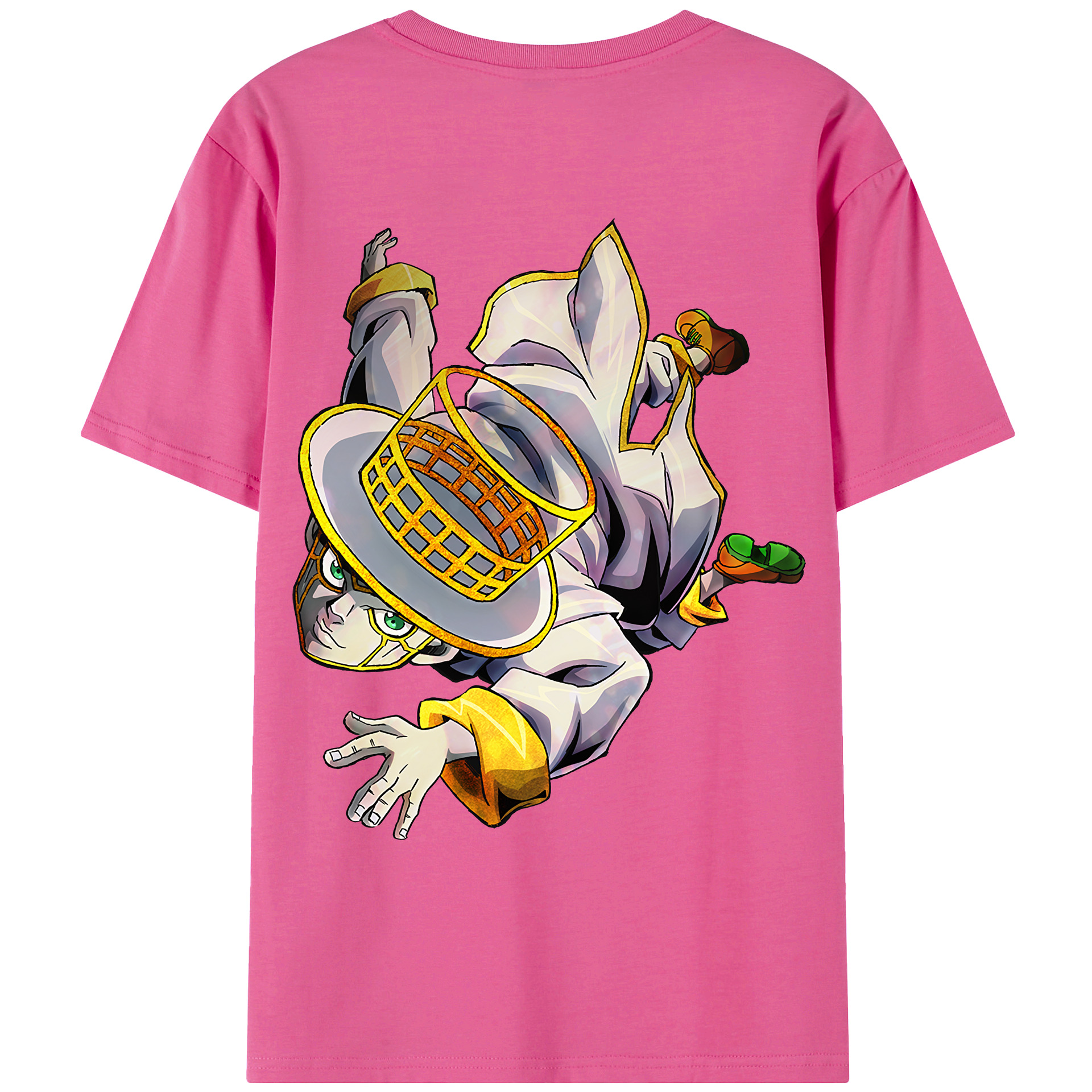 （画像用） ジョジョの奇妙な冒険 岸辺 露伴（きしべ ろはん） JoJo's Bizarre Adventure Rohan Kishibe レディース半袖Tシャツ(バックプリント)