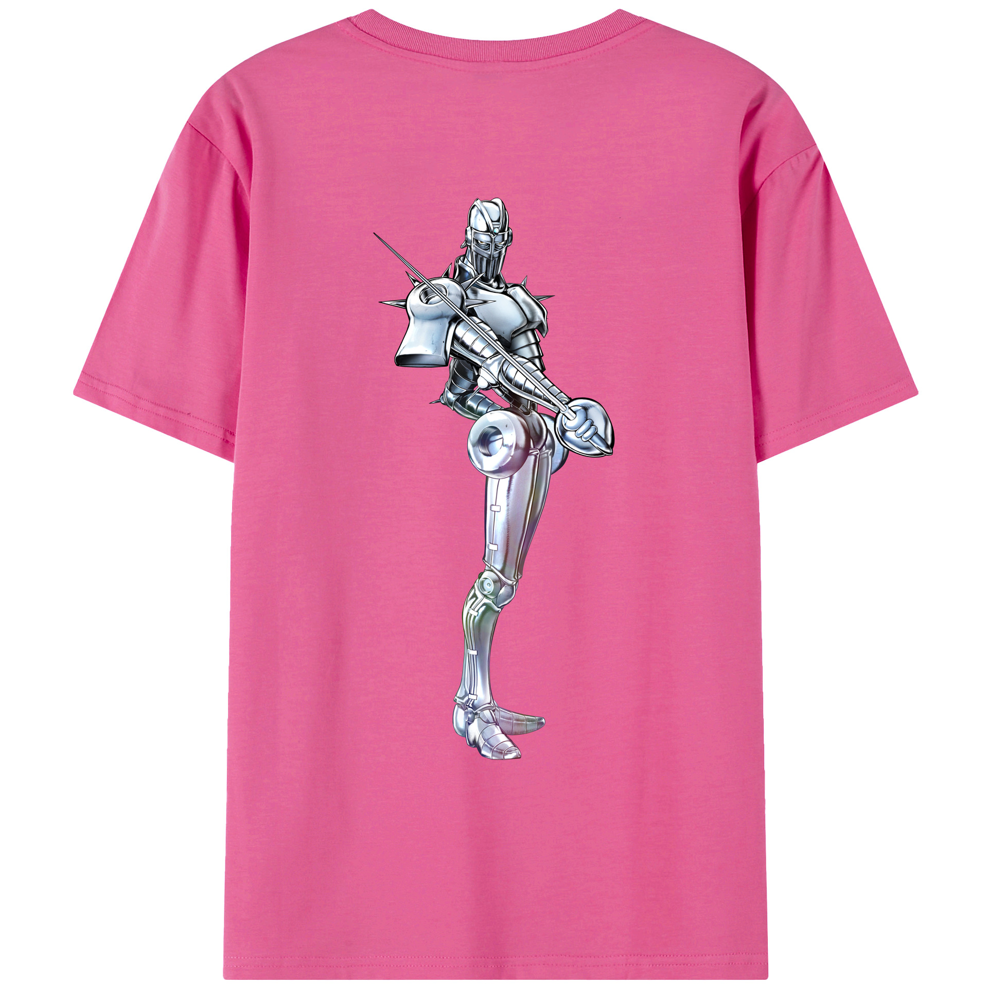 （画像用） ジョジョの奇妙な冒険 ジャン＝ピエール?ポルナレフ JoJo's Bizarre Adventure Jan Pierre Polnareff レディース半袖Tシャツ(バックプリント)