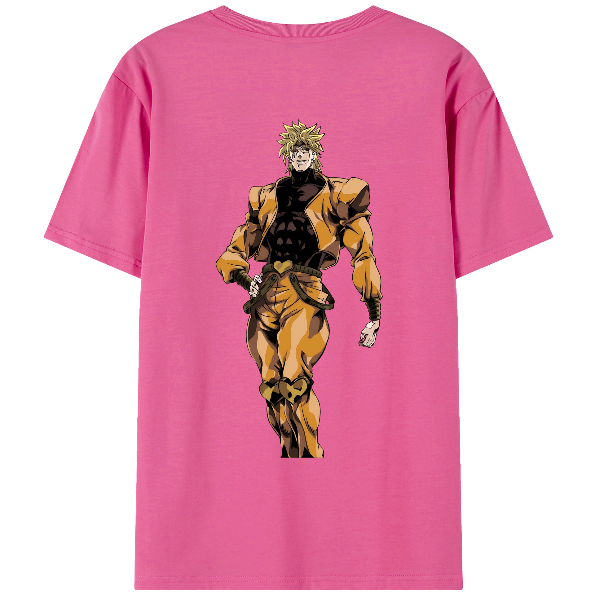 （画像用） ジョジョの奇妙な冒険 ディオ?ブランドー JoJo's Bizarre Adventure Dio Brando レディース半袖Tシャツ(バックプリント)