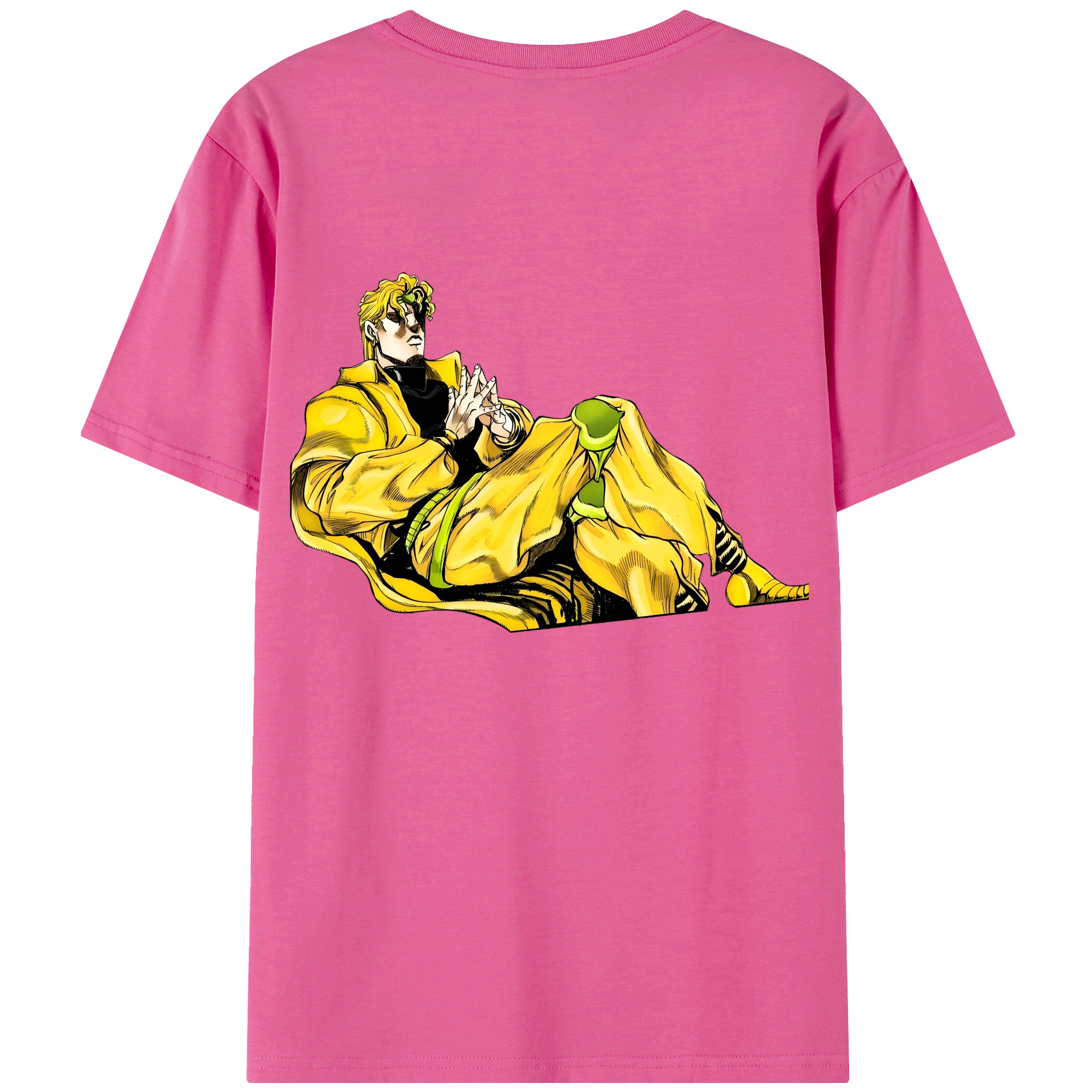（画像用） ジョジョの奇妙な冒険 ディオ?ブランドー JoJo's Bizarre Adventure Dio Brando レディース半袖Tシャツ(バックプリント)