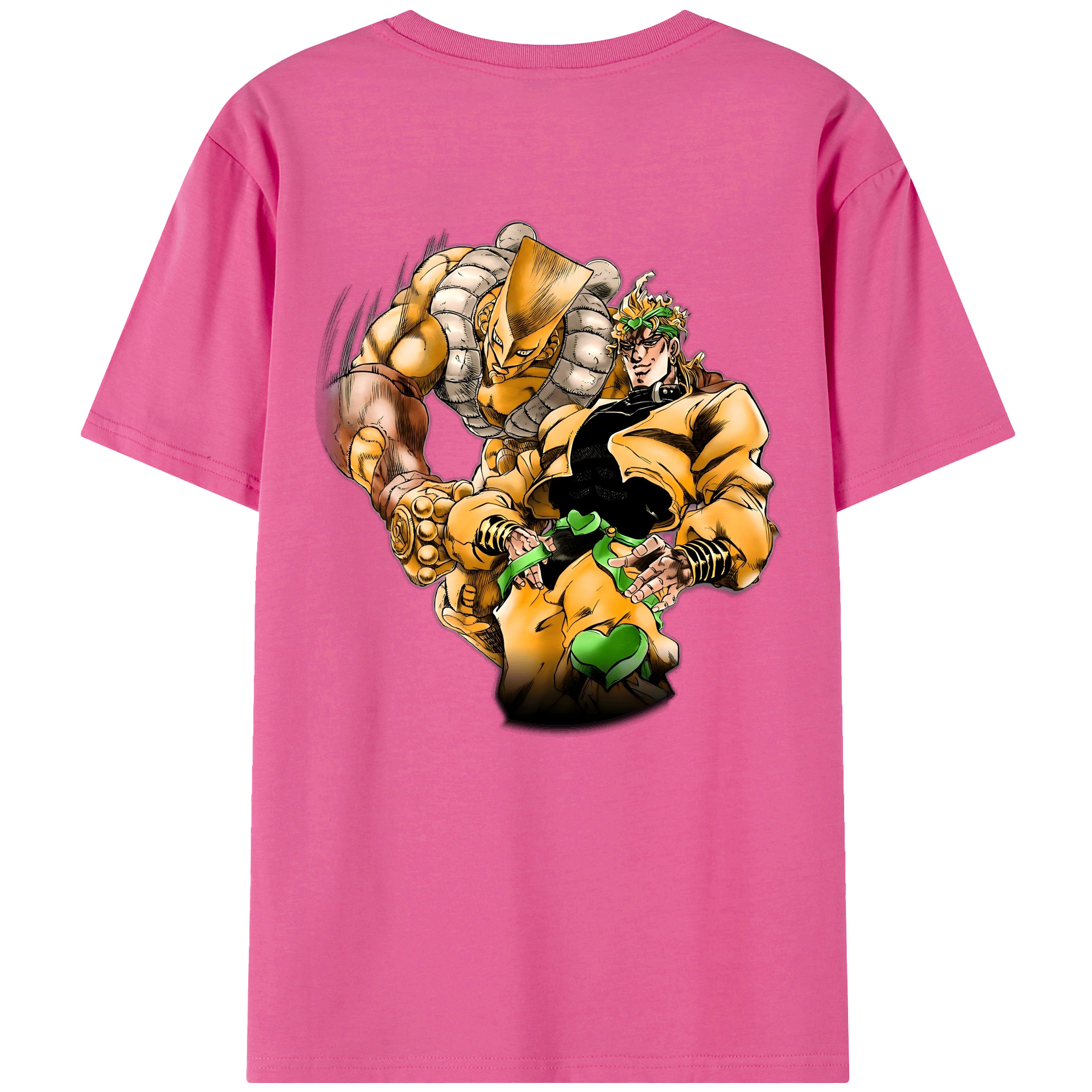 （画像用） ジョジョの奇妙な冒険 ディオ?ブランドー JoJo's Bizarre Adventure Dio Brando レディース半袖Tシャツ(バックプリント)