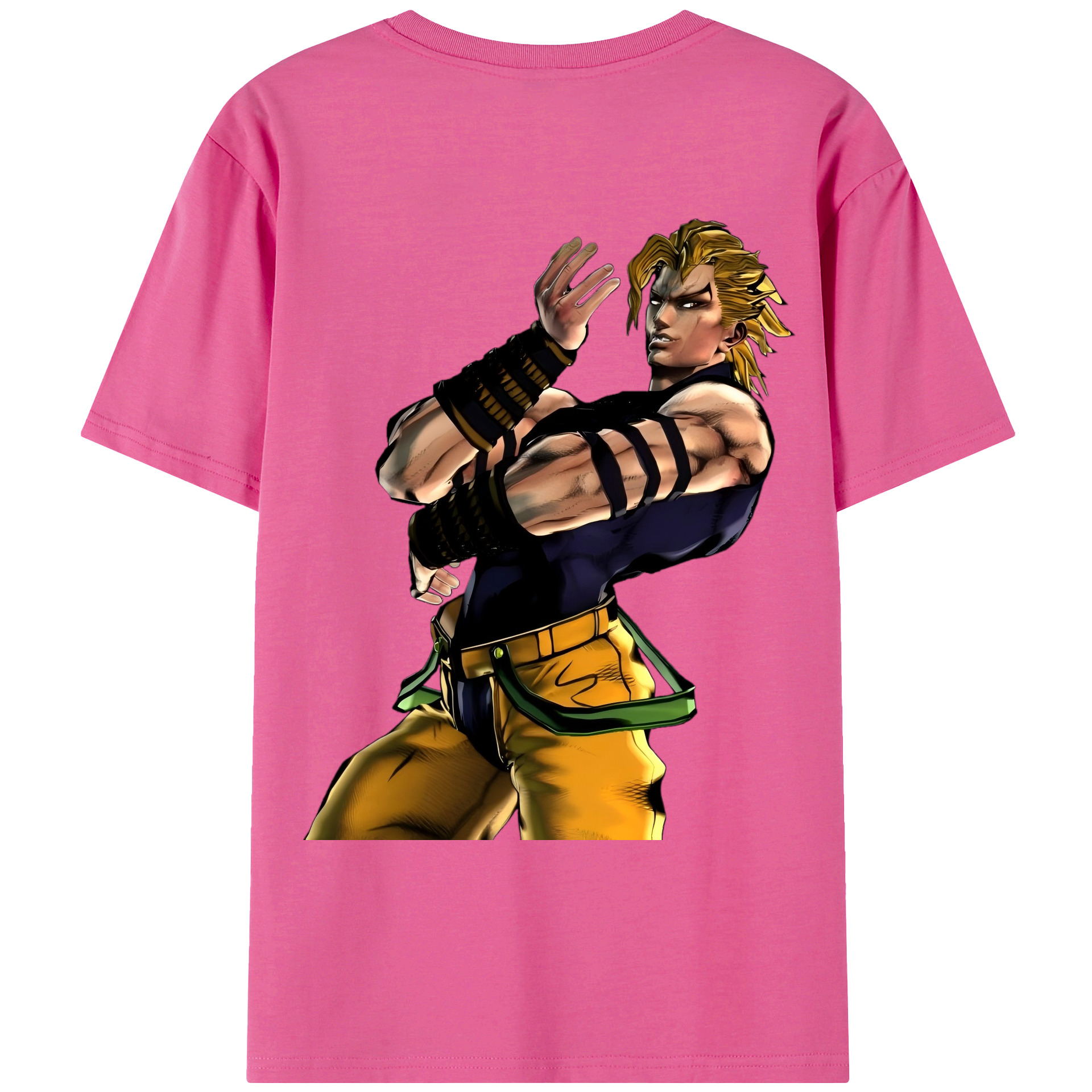 （画像用） ジョジョの奇妙な冒険 ディオ?ブランドー JoJo's Bizarre Adventure Dio Brando レディース半袖Tシャツ(バックプリント)