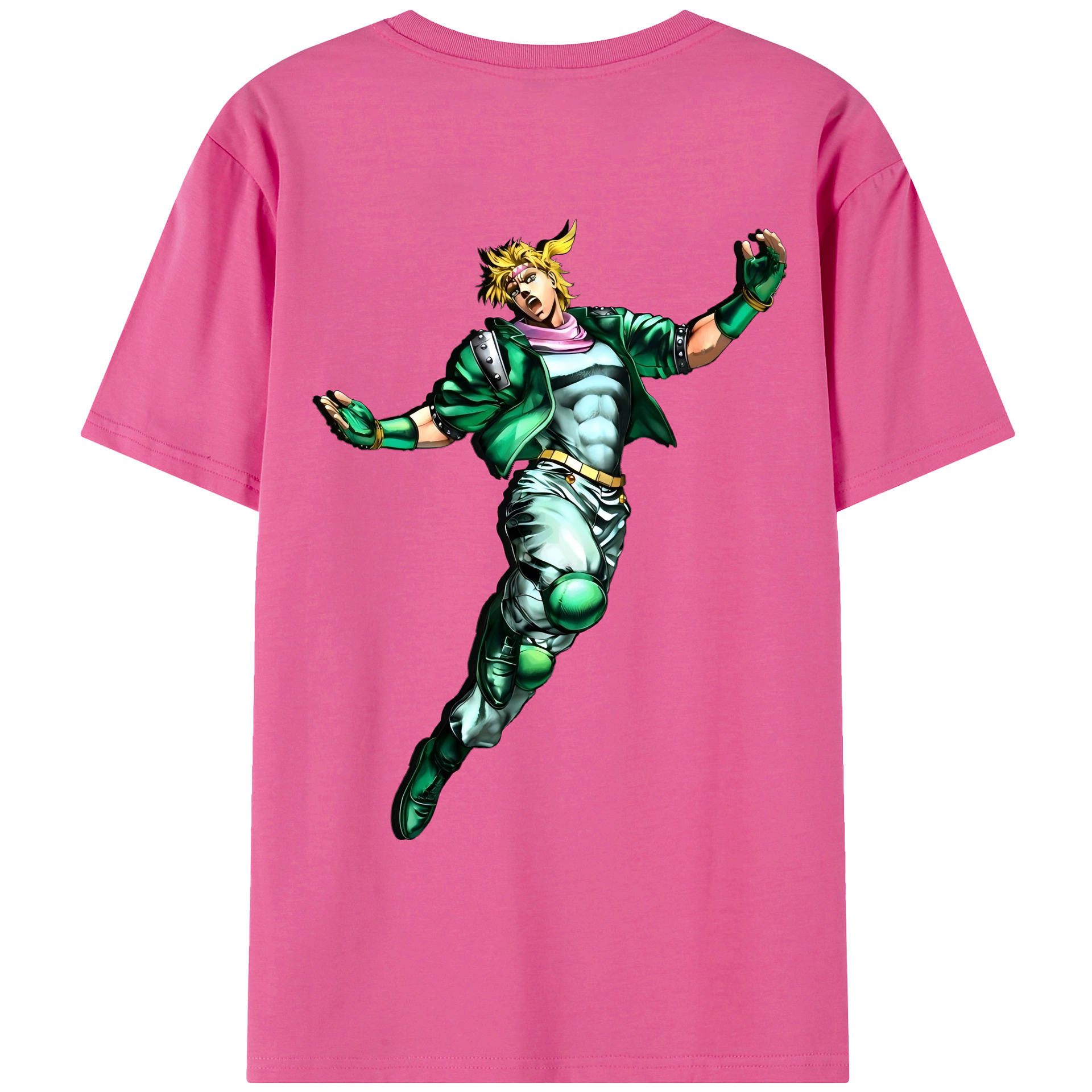 （画像用） ジョジョの奇妙な冒険 ディオ?ブランドー JoJo's Bizarre Adventure Dio Brando レディース半袖Tシャツ(バックプリント)