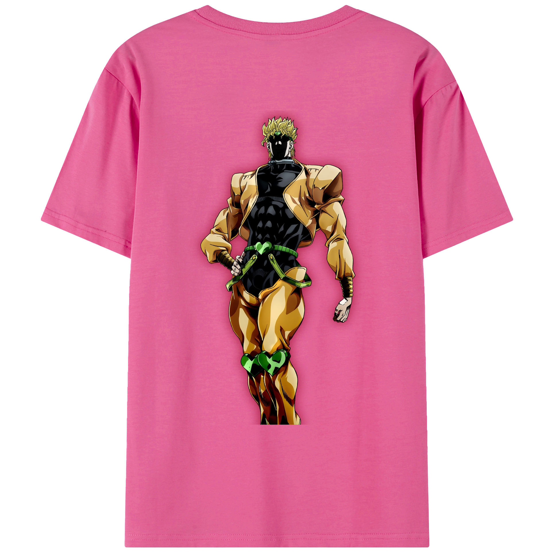 （画像用） ジョジョの奇妙な冒険 ディオ?ブランドー JoJo's Bizarre Adventure Dio Brando レディース半袖Tシャツ(バックプリント)