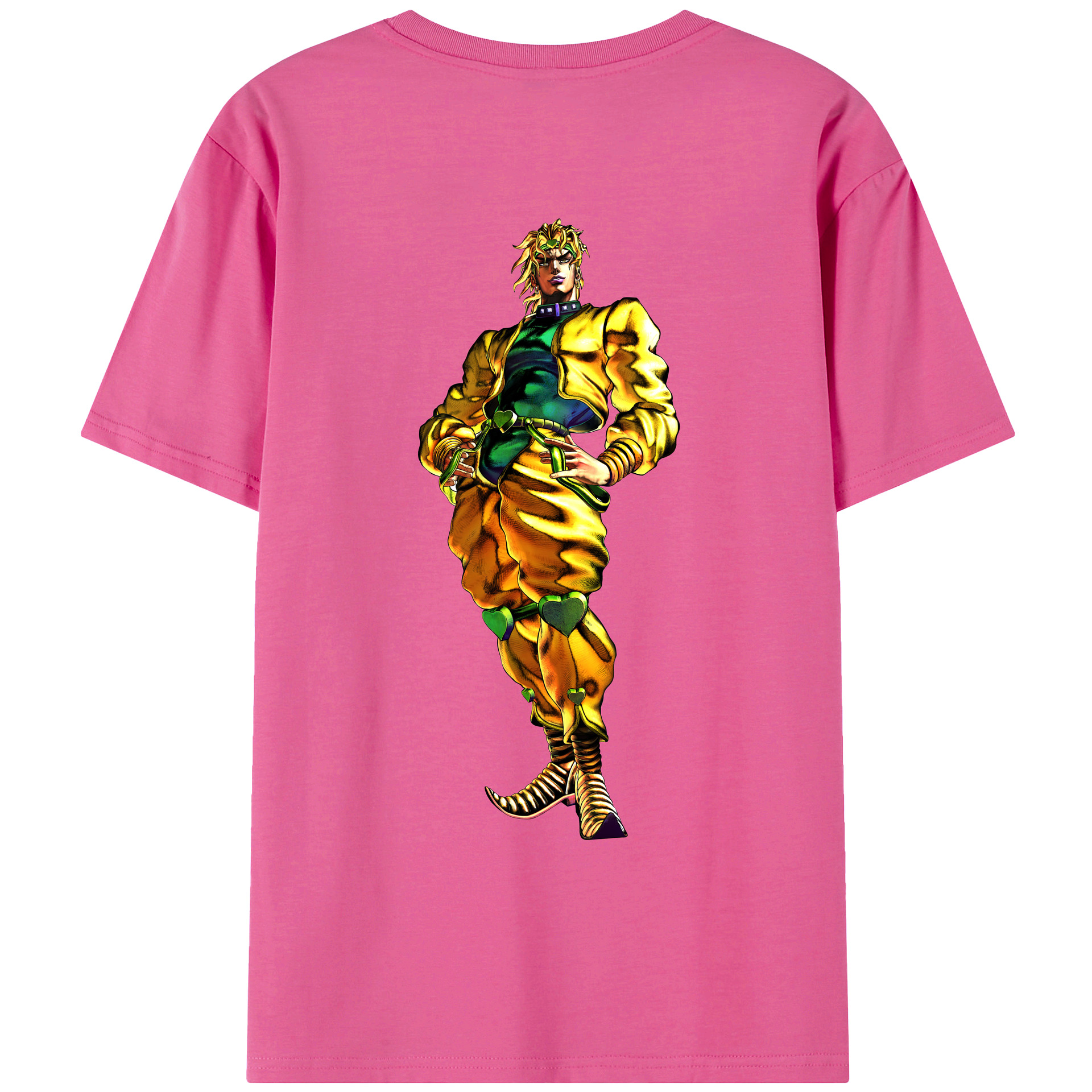 （画像用） ジョジョの奇妙な冒険 ディオ?ブランドー JoJo's Bizarre Adventure Dio Brando レディース半袖Tシャツ(バックプリント)