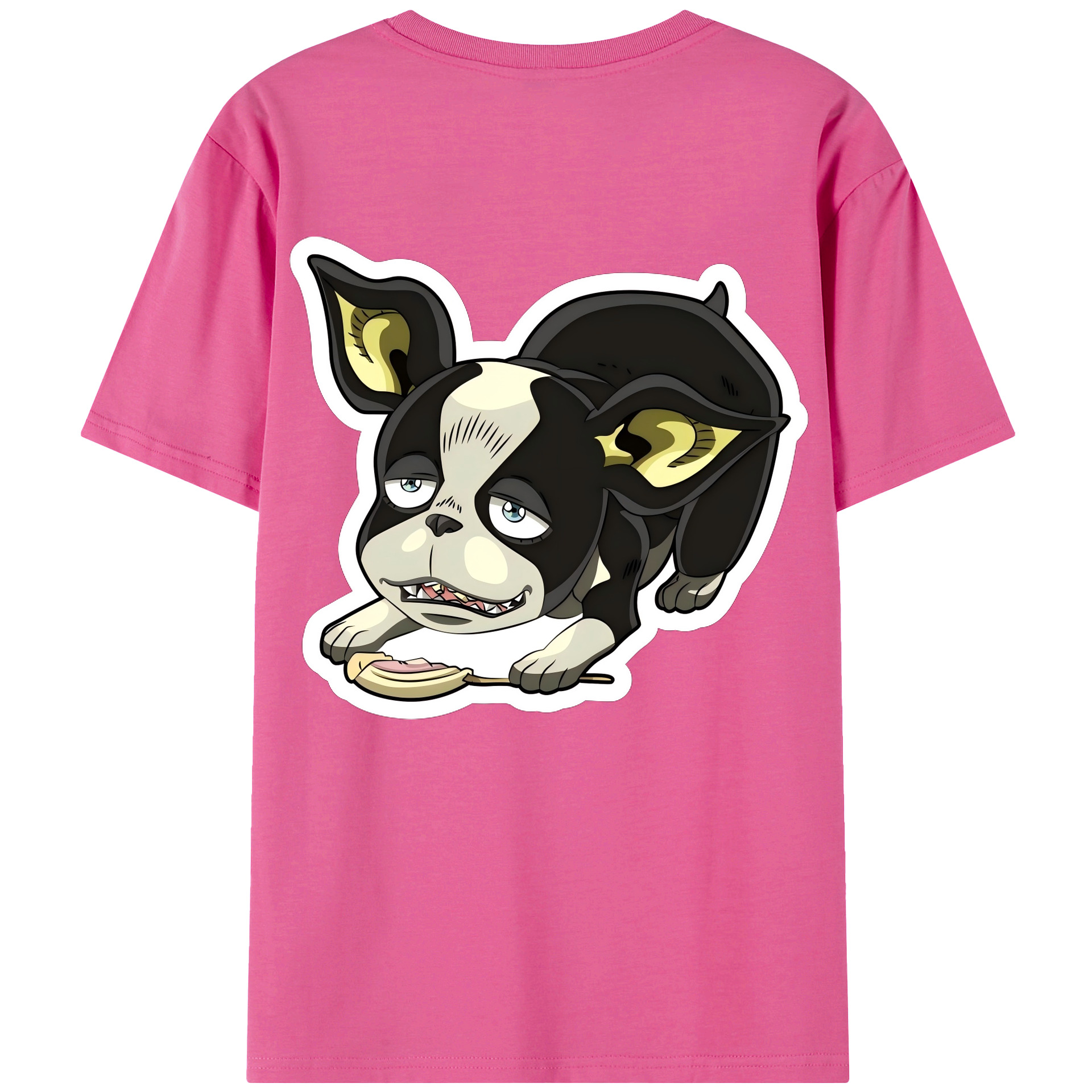 （画像用） ジョジョの奇妙な冒険 イギー JoJo's Bizarre Adventure Iggy レディース半袖Tシャツ(バックプリント)