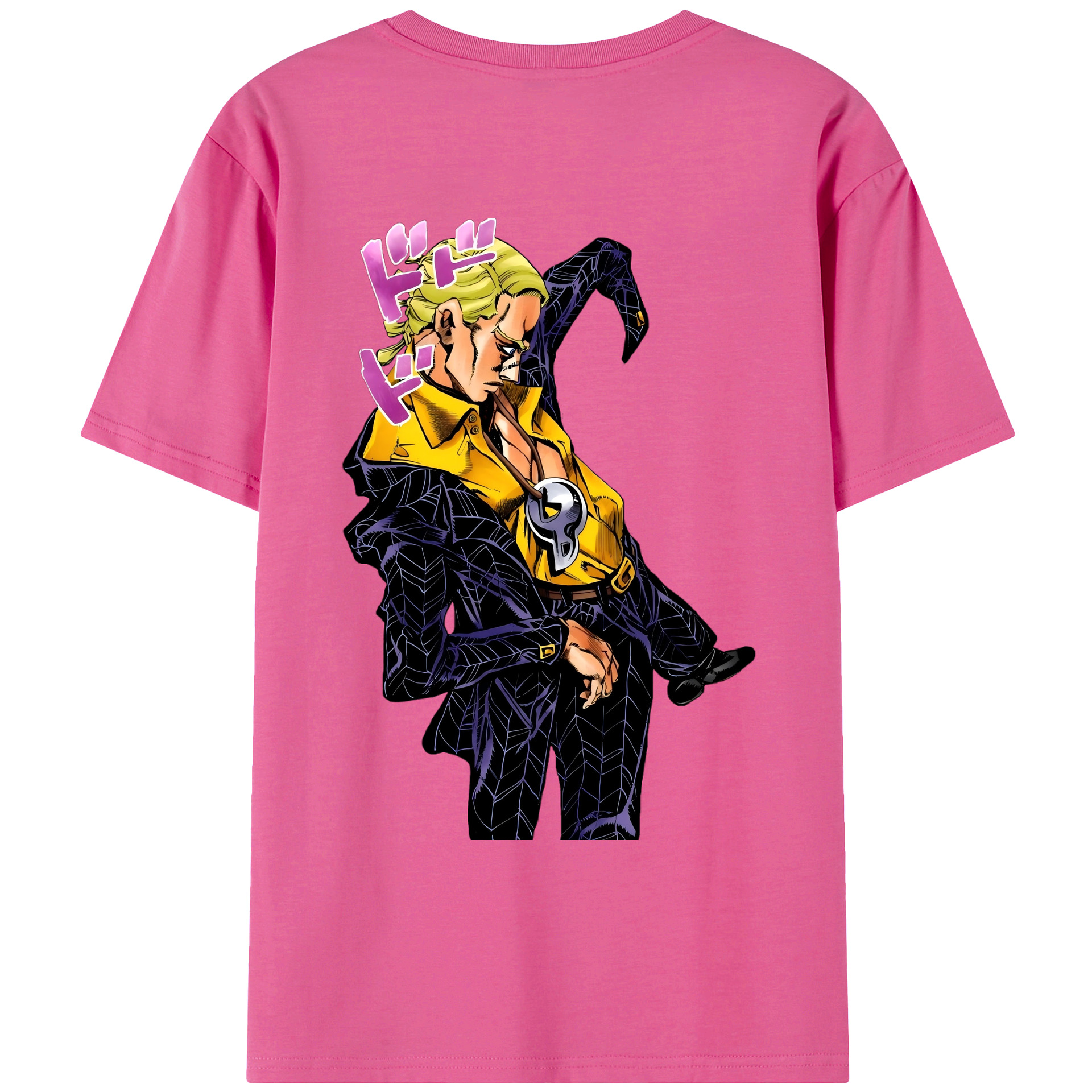 （画像用） ジョジョの奇妙な冒険 プロシュート JoJo's Bizarre Adventure Prosciutto レディース半袖Tシャツ(バックプリント)