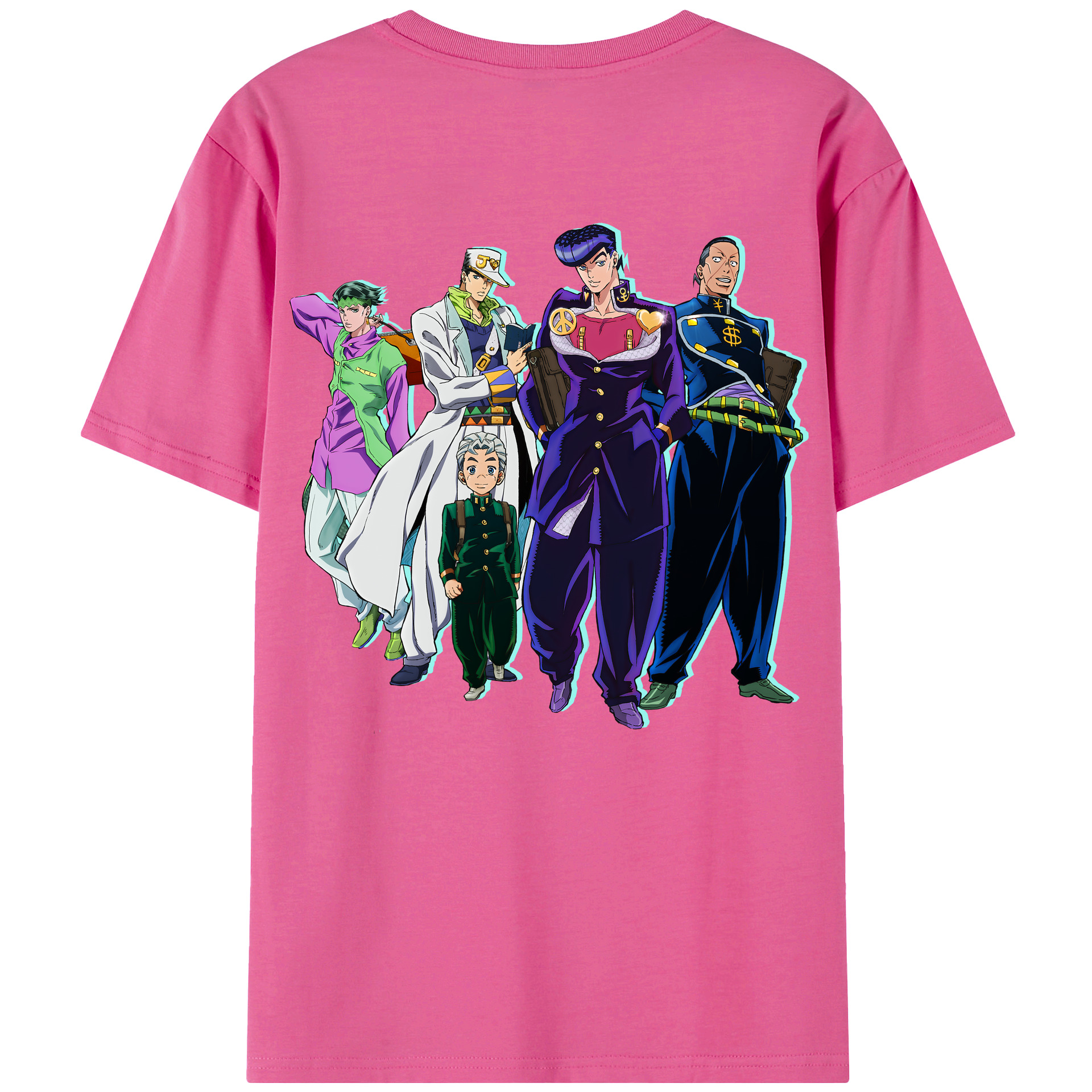（画像用） ジョジョの奇妙な冒険 JoJo's Bizarre Adventure レディース半袖Tシャツ(バックプリント)