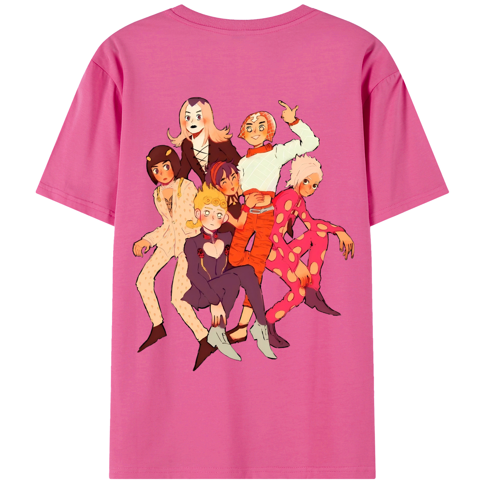 （画像用） ジョジョの奇妙な冒険 JoJo's Bizarre Adventure レディース半袖Tシャツ(バックプリント)