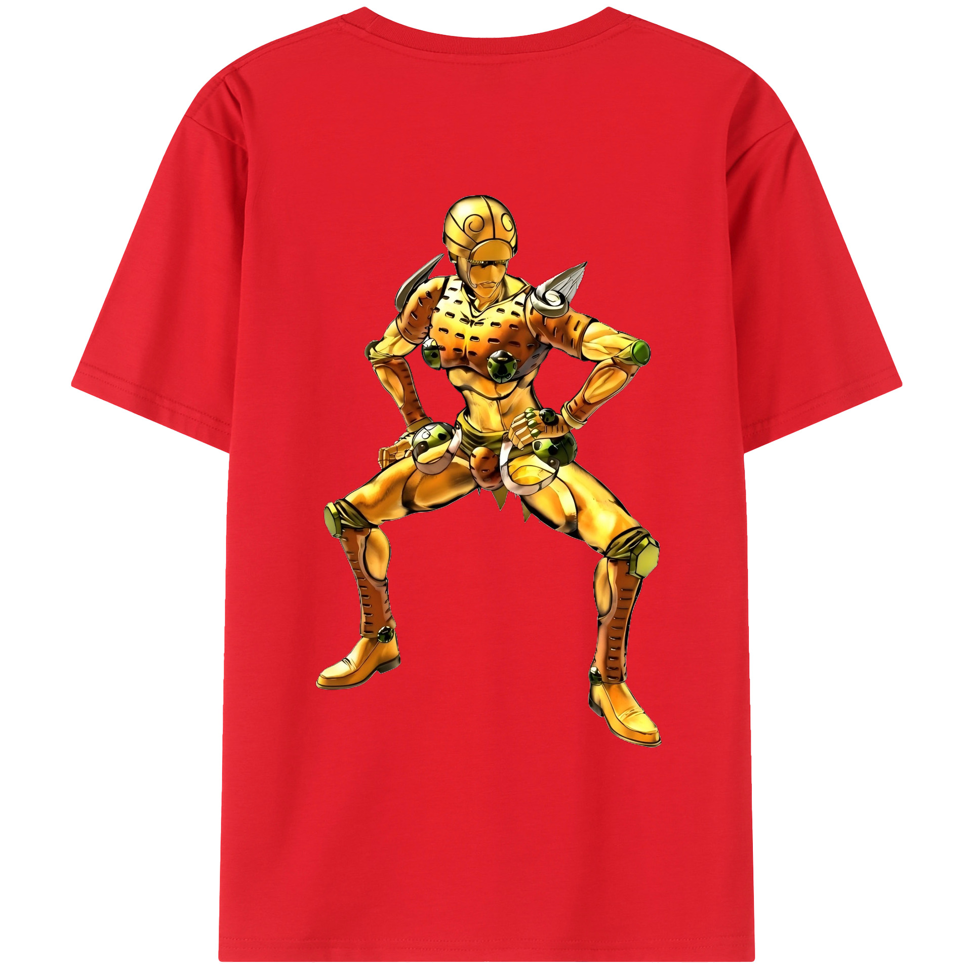 （画像用） ジョジョの奇妙な冒険 ジョルノ?ジョバァーナ JoJo's Bizarre Adventure Giorno Giovanna レディース半袖Tシャツ(バックプリント)