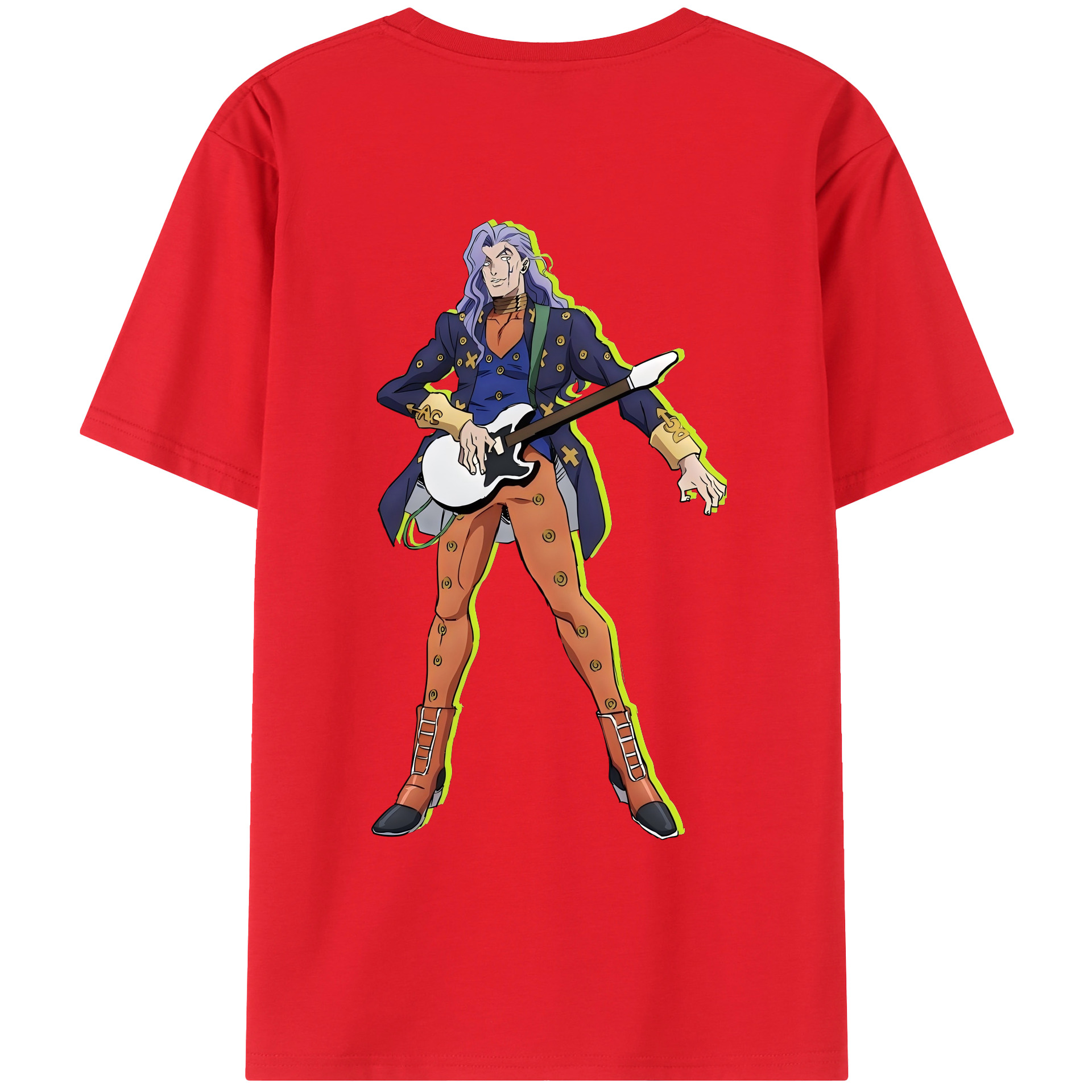 （画像用） ジョジョの奇妙な冒険 おといし あきら JoJo's Bizarre Adventure Akira Otoishi レディース半袖Tシャツ(バックプリント)