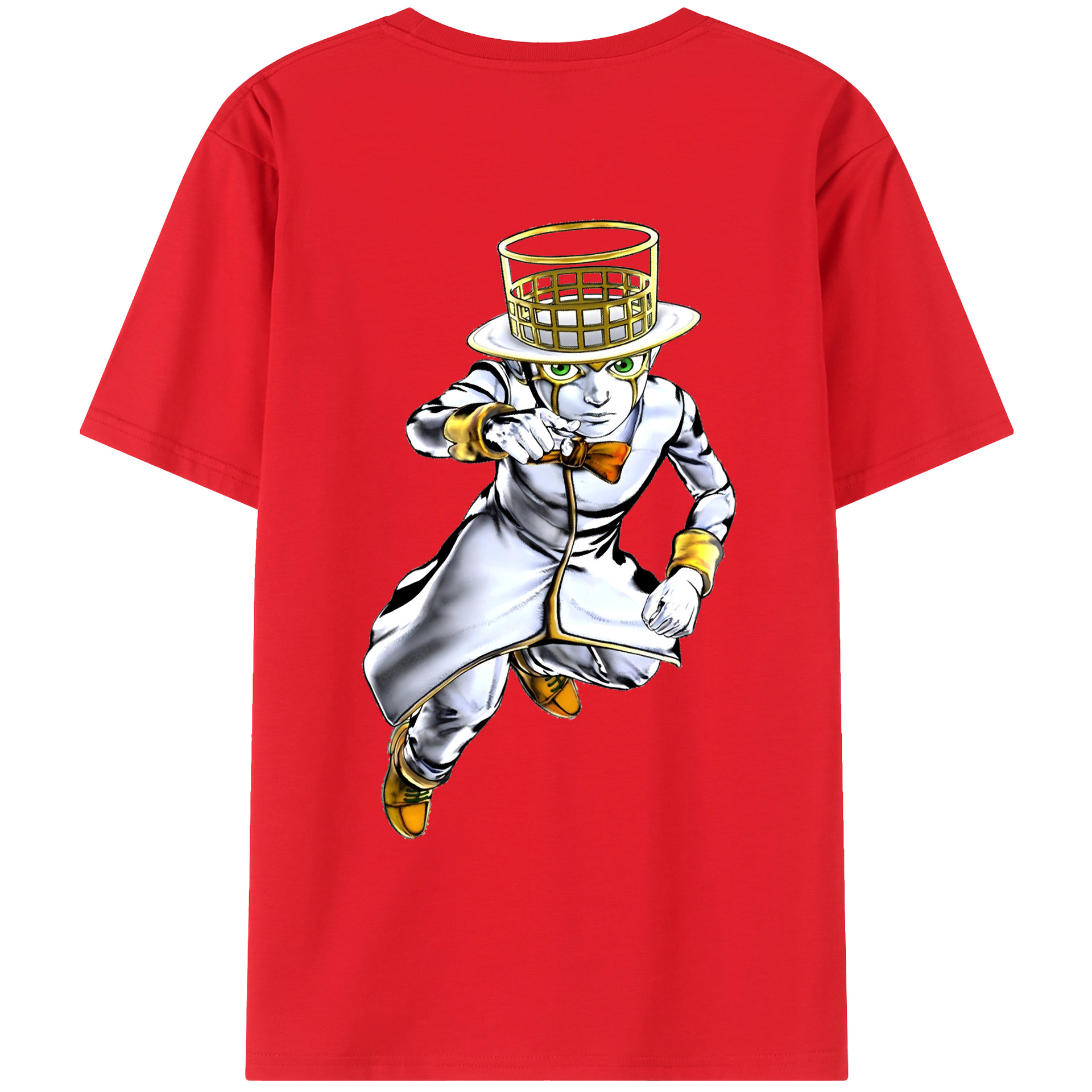 （画像用） ジョジョの奇妙な冒険 岸辺 露伴（きしべ ろはん） JoJo's Bizarre Adventure Rohan Kishibe レディース半袖Tシャツ(バックプリント)