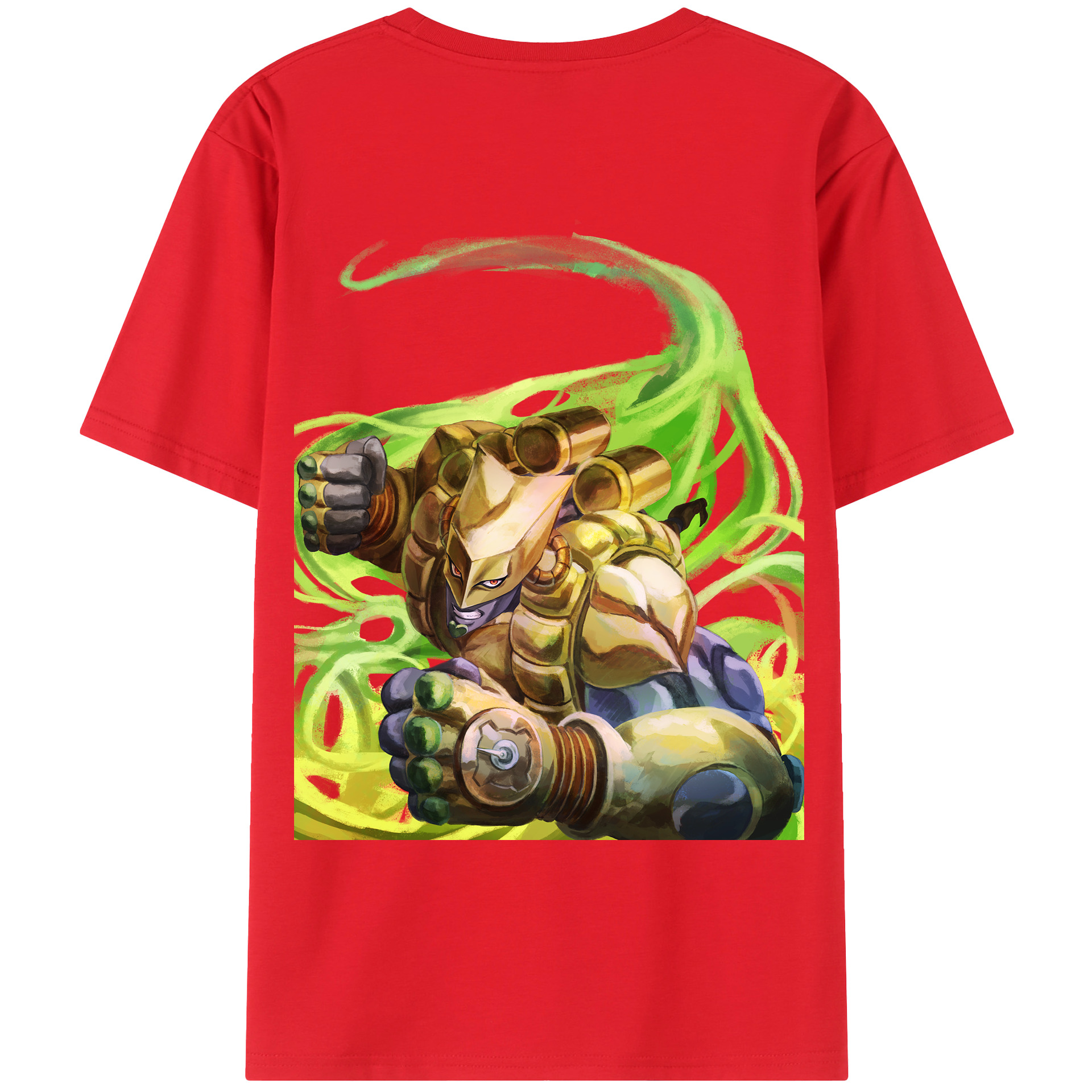 （画像用） ジョジョの奇妙な冒険 ディオ?ブランドー JoJo's Bizarre Adventure Dio Brando レディース半袖Tシャツ(バックプリント)