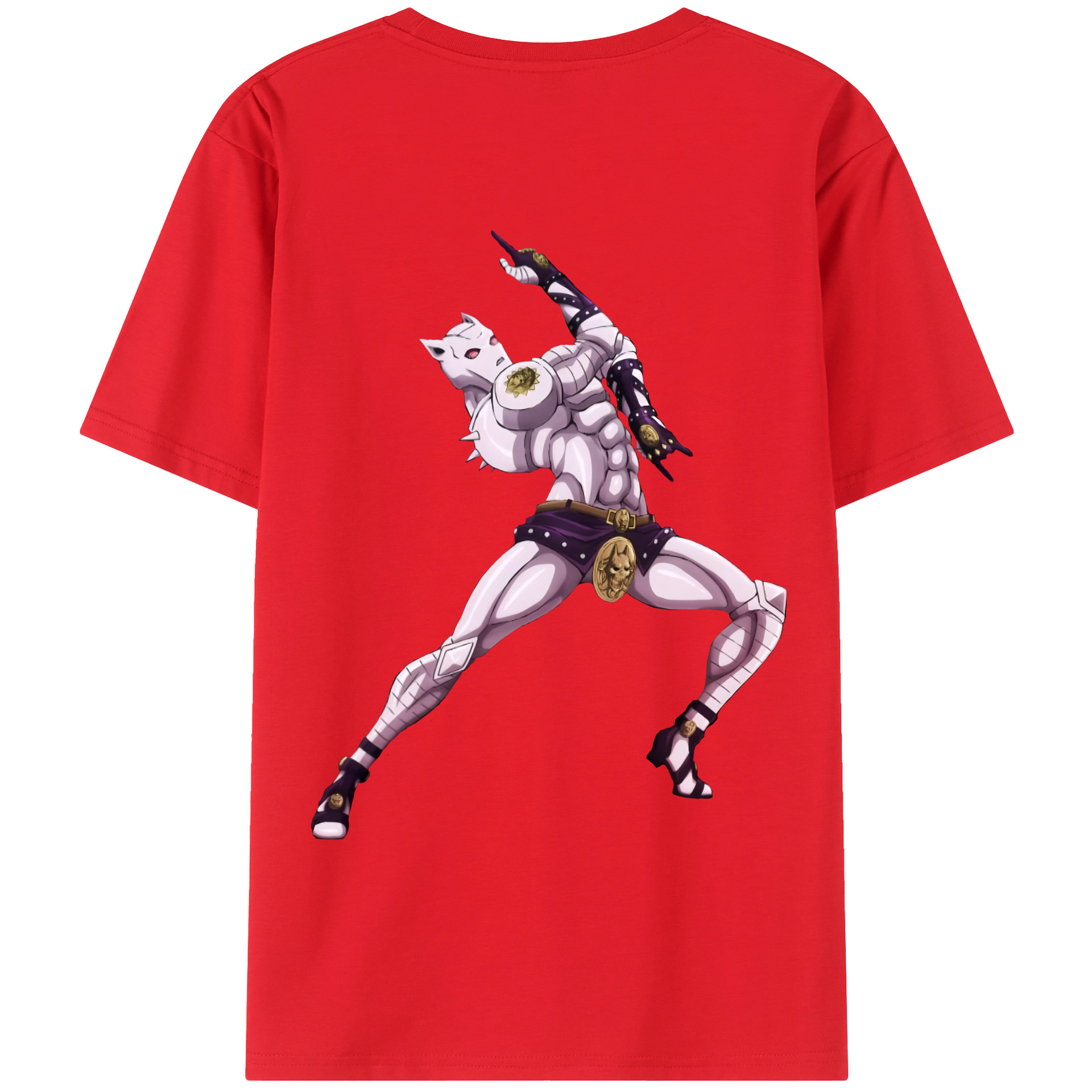 （画像用） ジョジョの奇妙な冒険 きら よしかげ JoJo's Bizarre Adventure Kira Yoshikage レディース半袖Tシャツ(バックプリント)