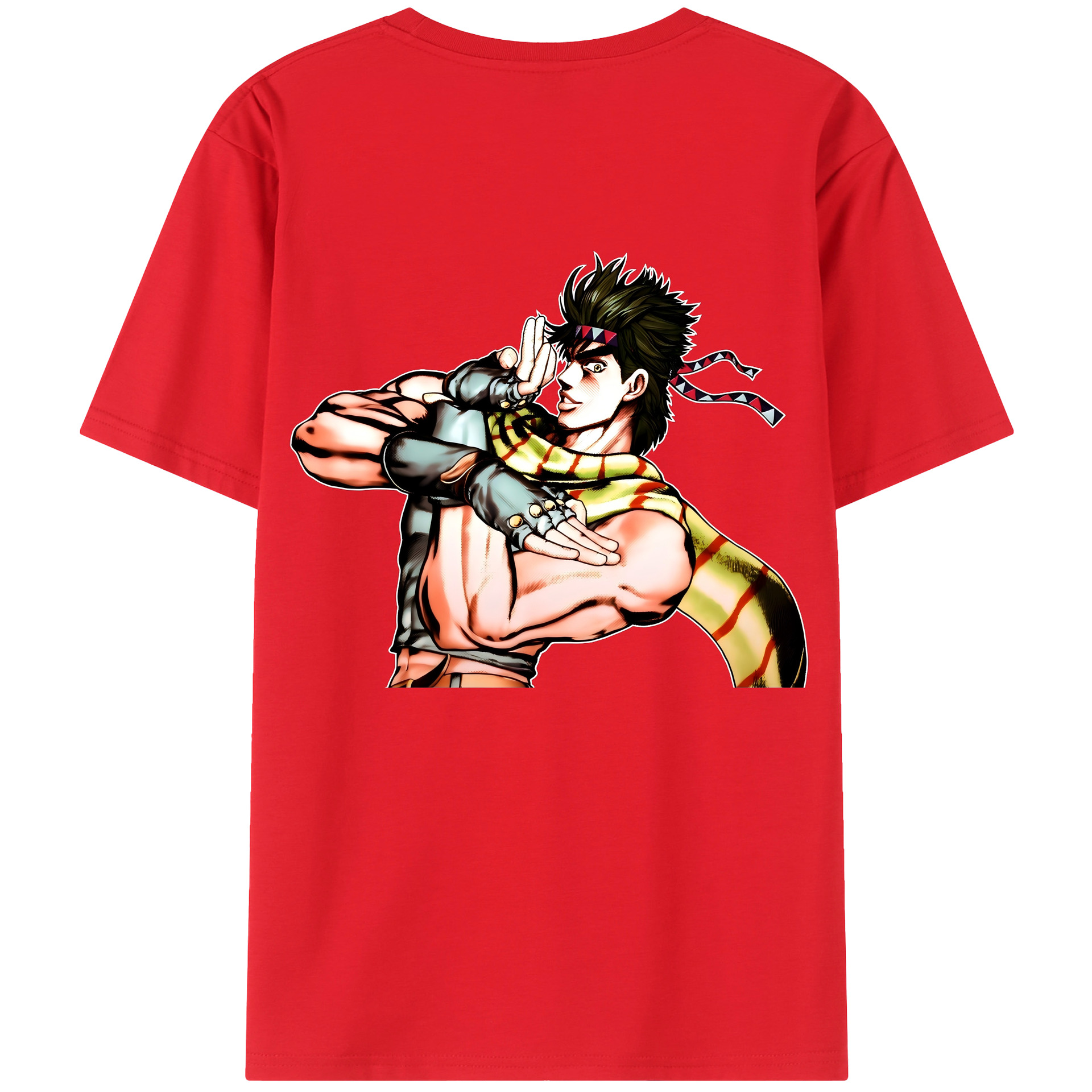 （画像用） ジョジョの奇妙な冒険 ジョセフ?ジョースター JoJo's Bizarre Adventure Joseph Joestar レディース半袖Tシャツ(バックプリント)