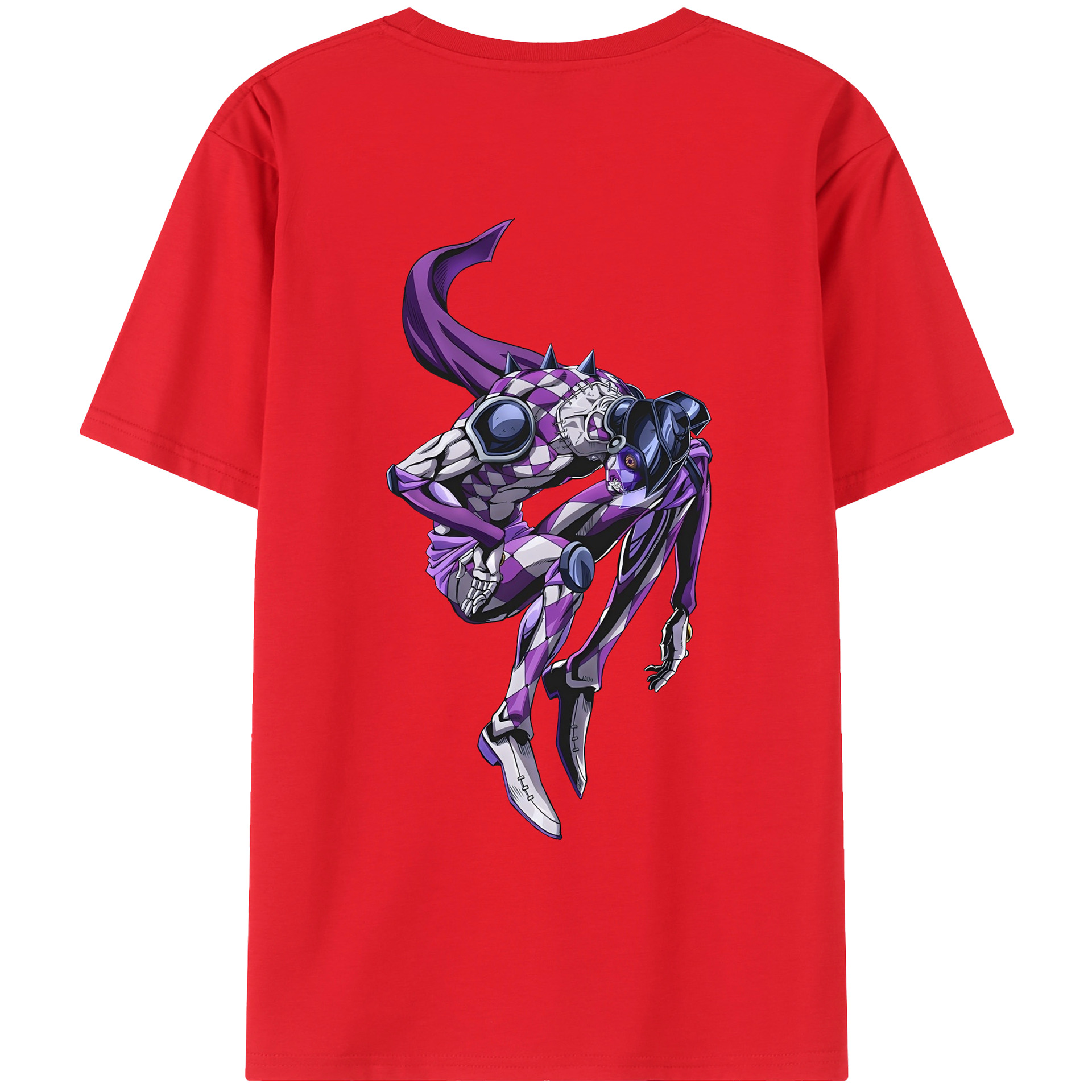 （画像用） ジョジョの奇妙な冒険 パンナコッタ?フー JoJo's Bizarre Adventure Pannacotta Fugo レディース半袖Tシャツ(バックプリント)